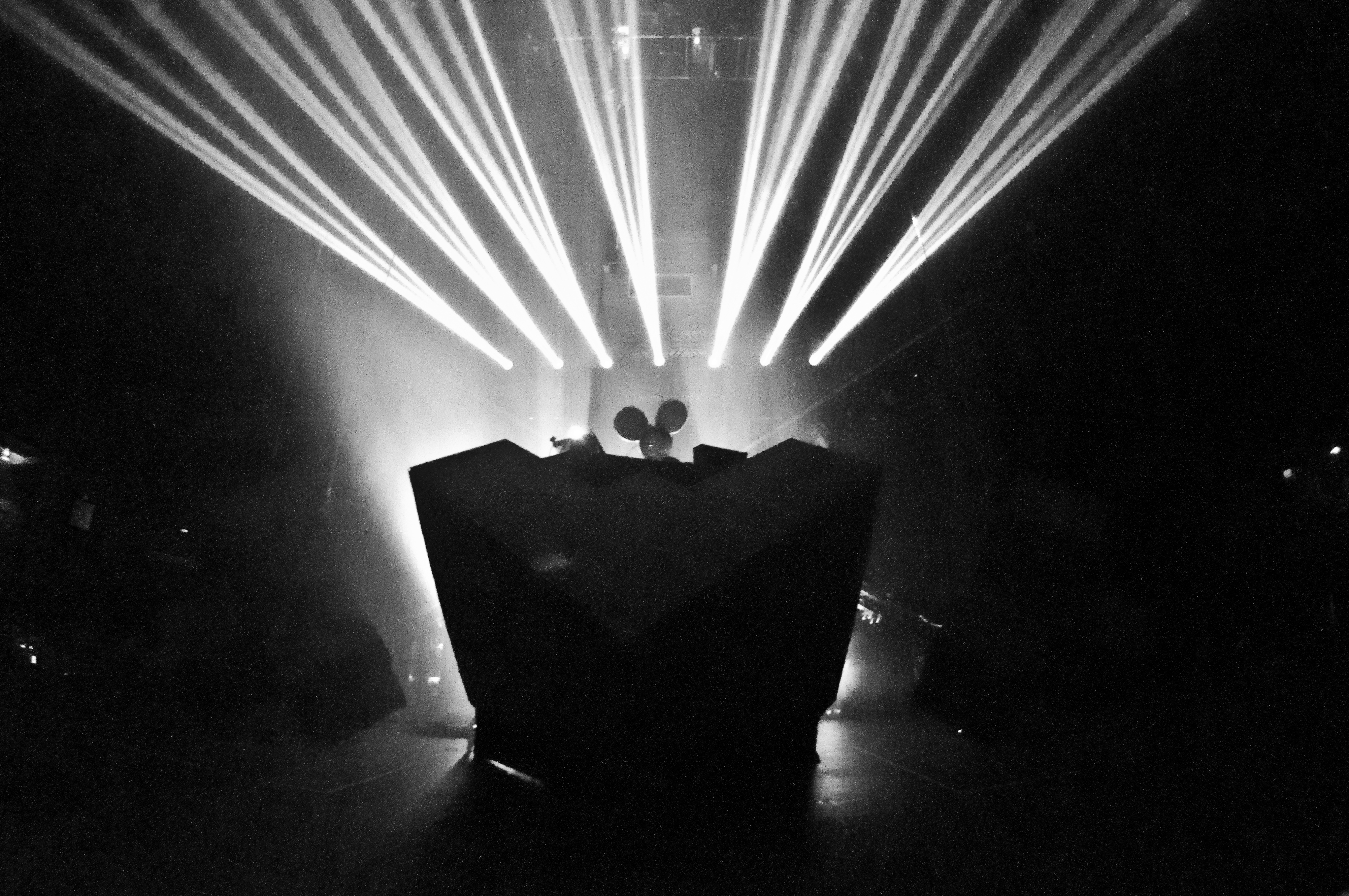 Deadmau5 performing at PNE Forum, Vancouver - concert photography by Michael Caswell