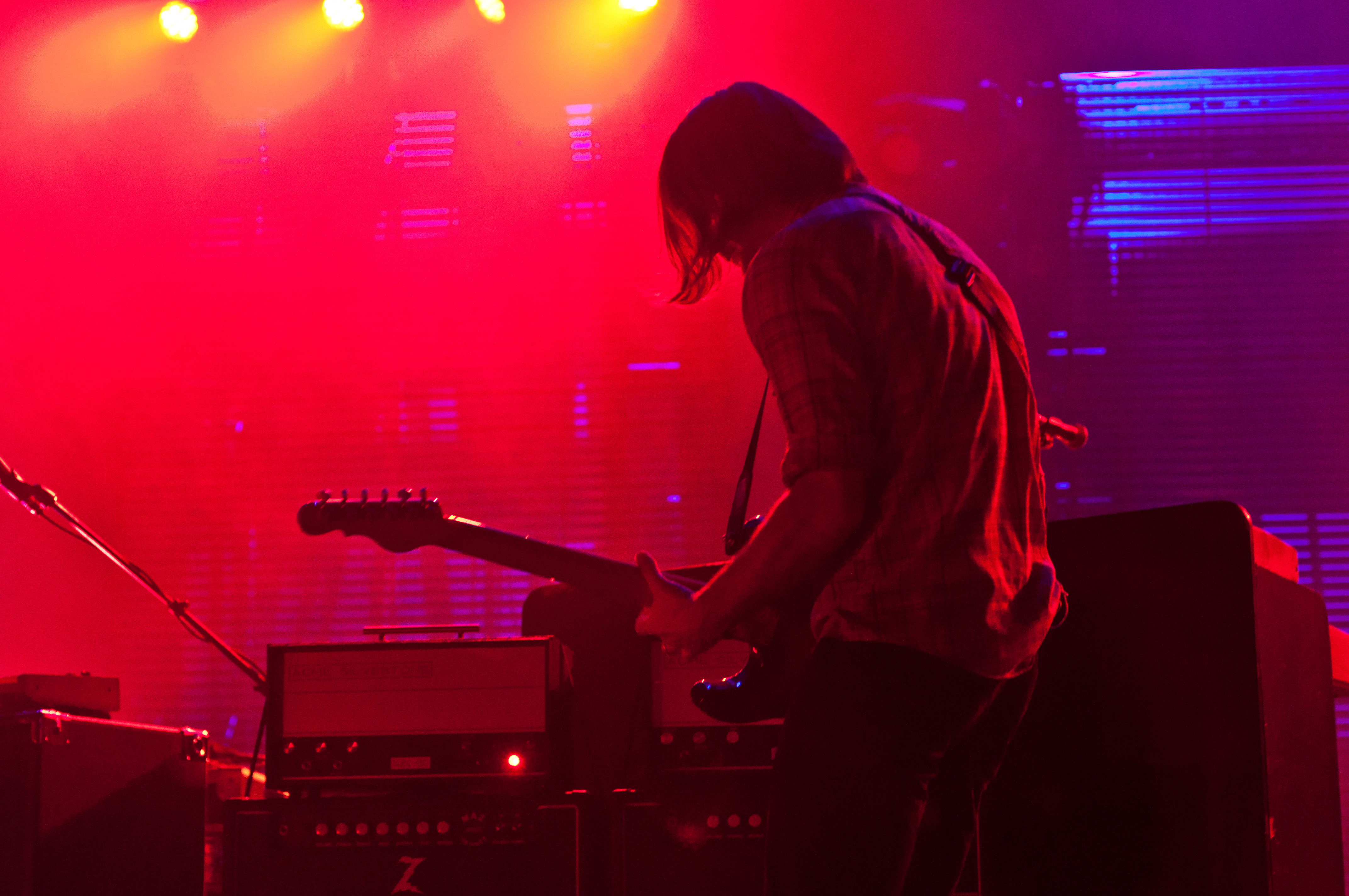 Death Cab For Cutie performing at Rogers Arena, Vancouver - concert photography by Michael Caswell