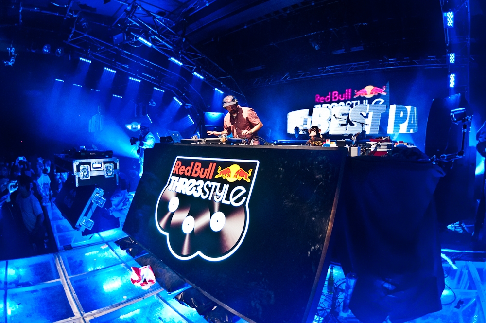 DJ Nu-Mark performing at Red Bull 3Style Finals, Vancouver - concert photography by Michael Caswell
