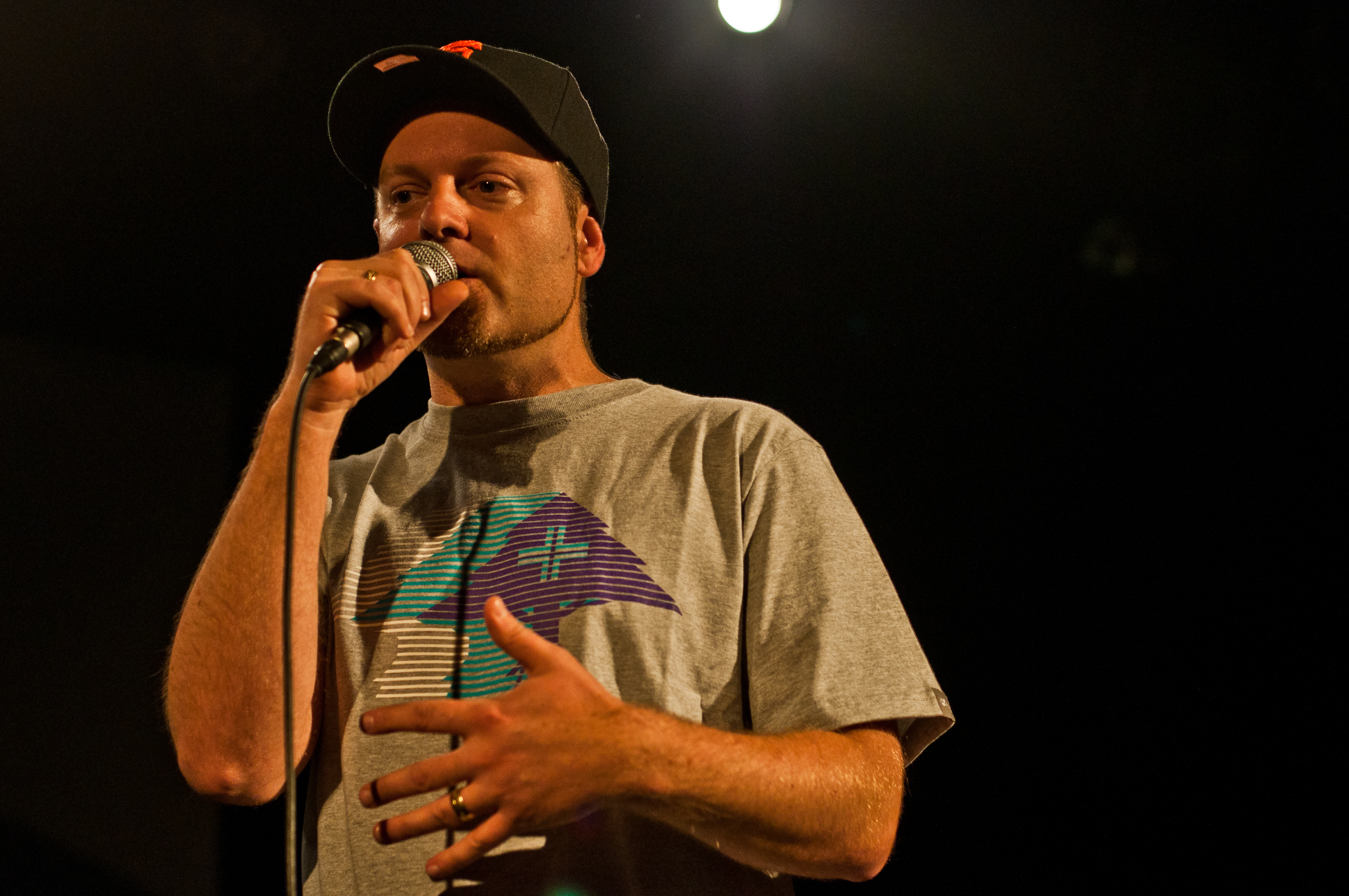 DJ Shadow performing at Commodore Ballroom, Vancouver - concert photography by Michael Caswell