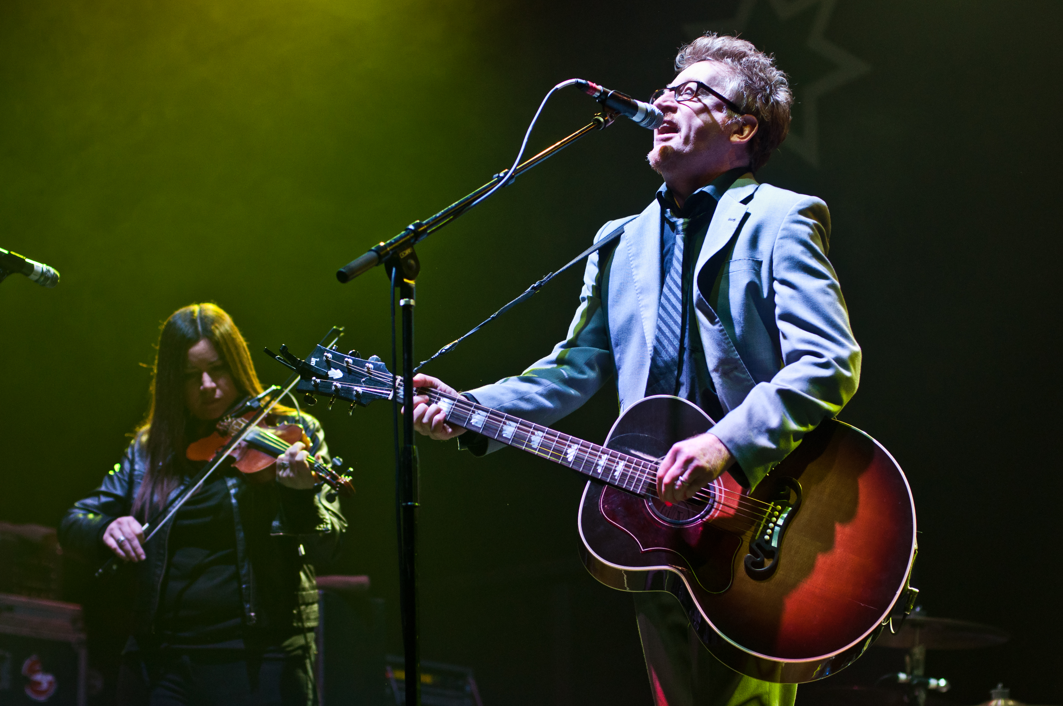 Flogging Molly performing at Pacific Coliseum, Vancouver - concert photography by Michael Caswell