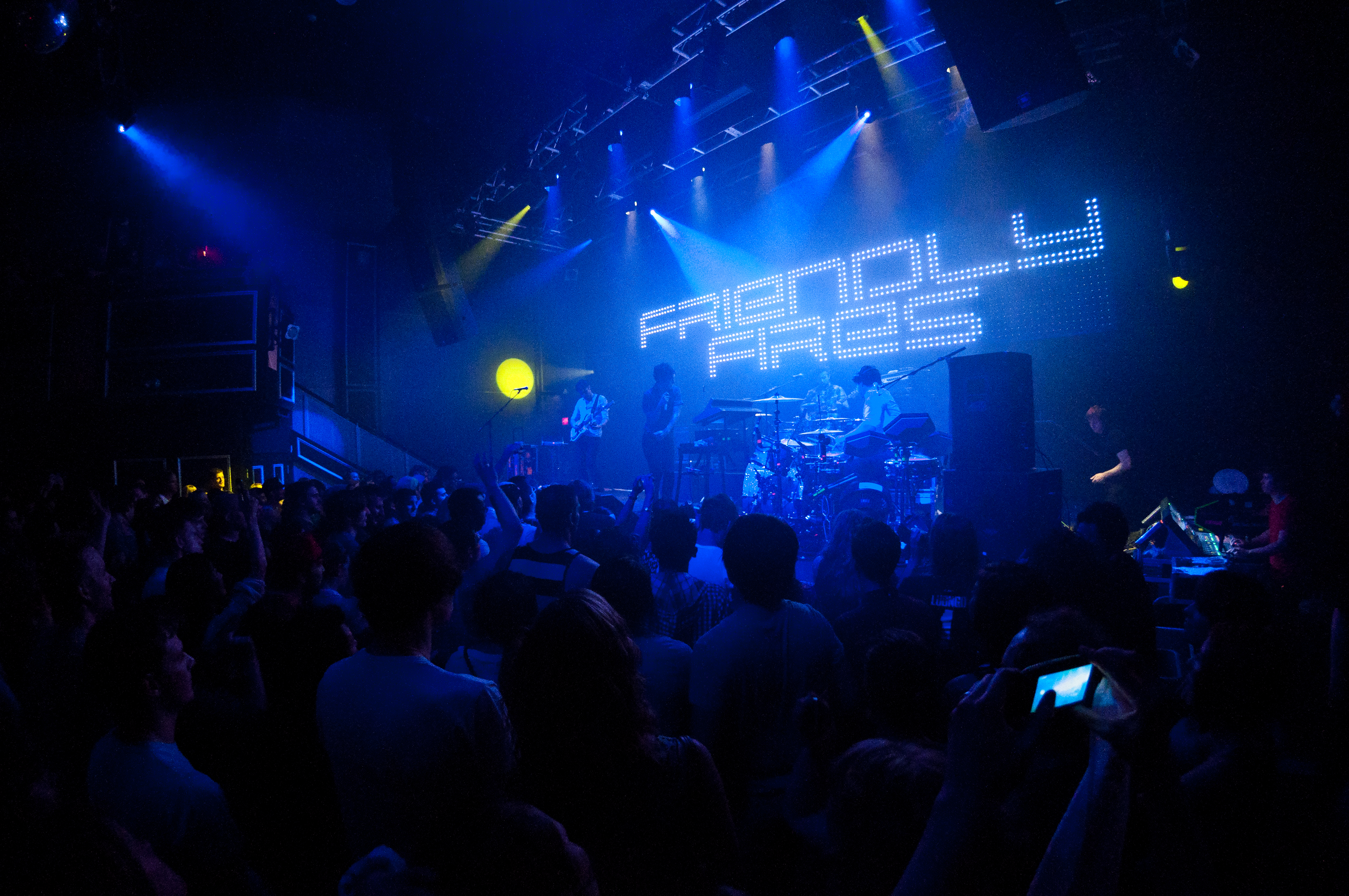 Friendly Fires performing at VENUE, Vancouver - concert photography by Michael Caswell