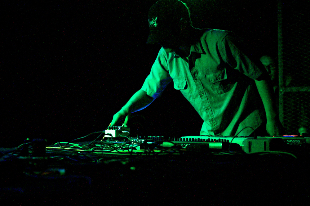Fuck Buttons performing at Biltmore Cabaret, Vancouver - concert photography by Michael Caswell