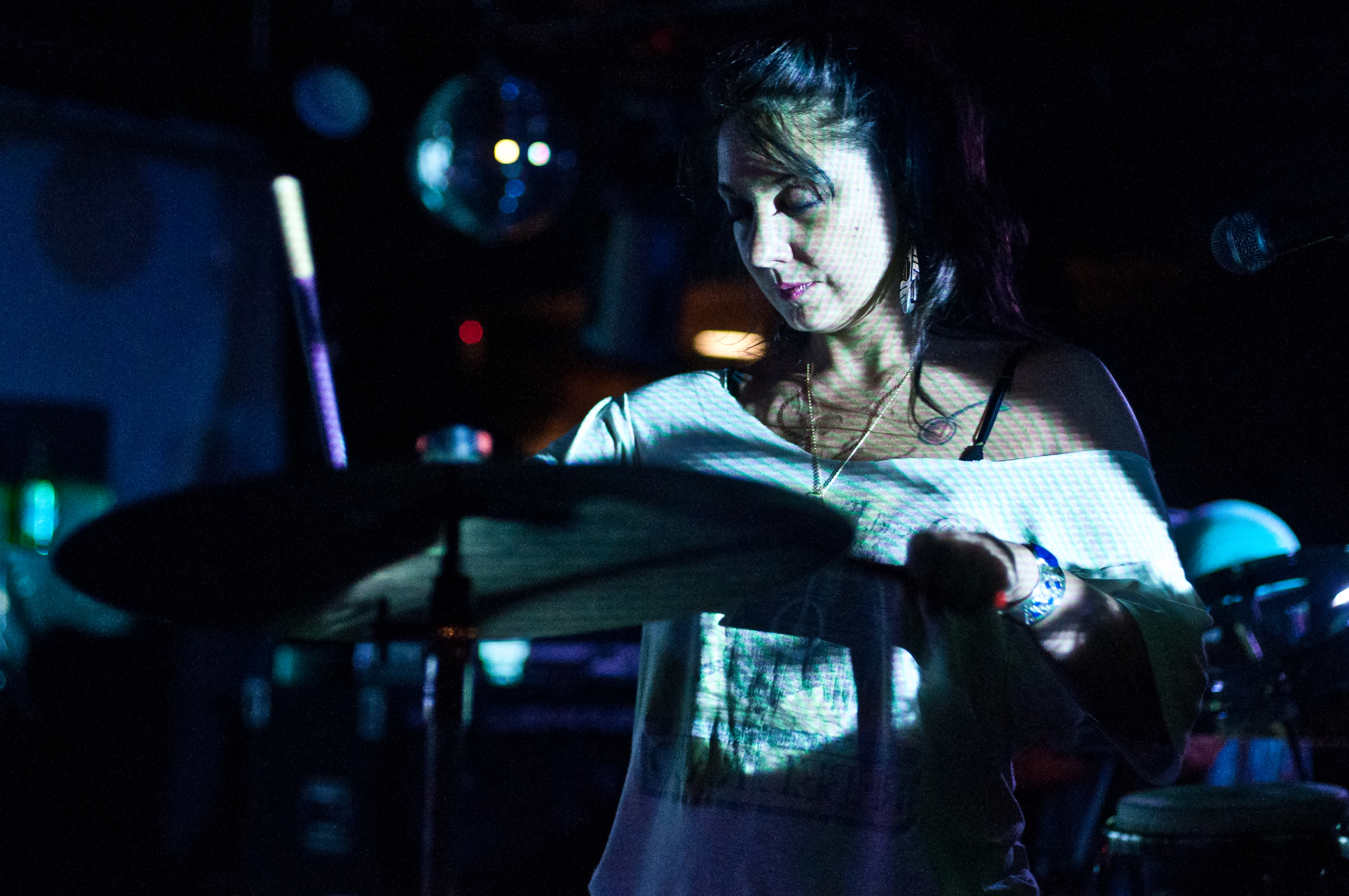 Gang Gang Dance performing at Biltmore Cabaret, Vancouver - concert photography by Michael Caswell