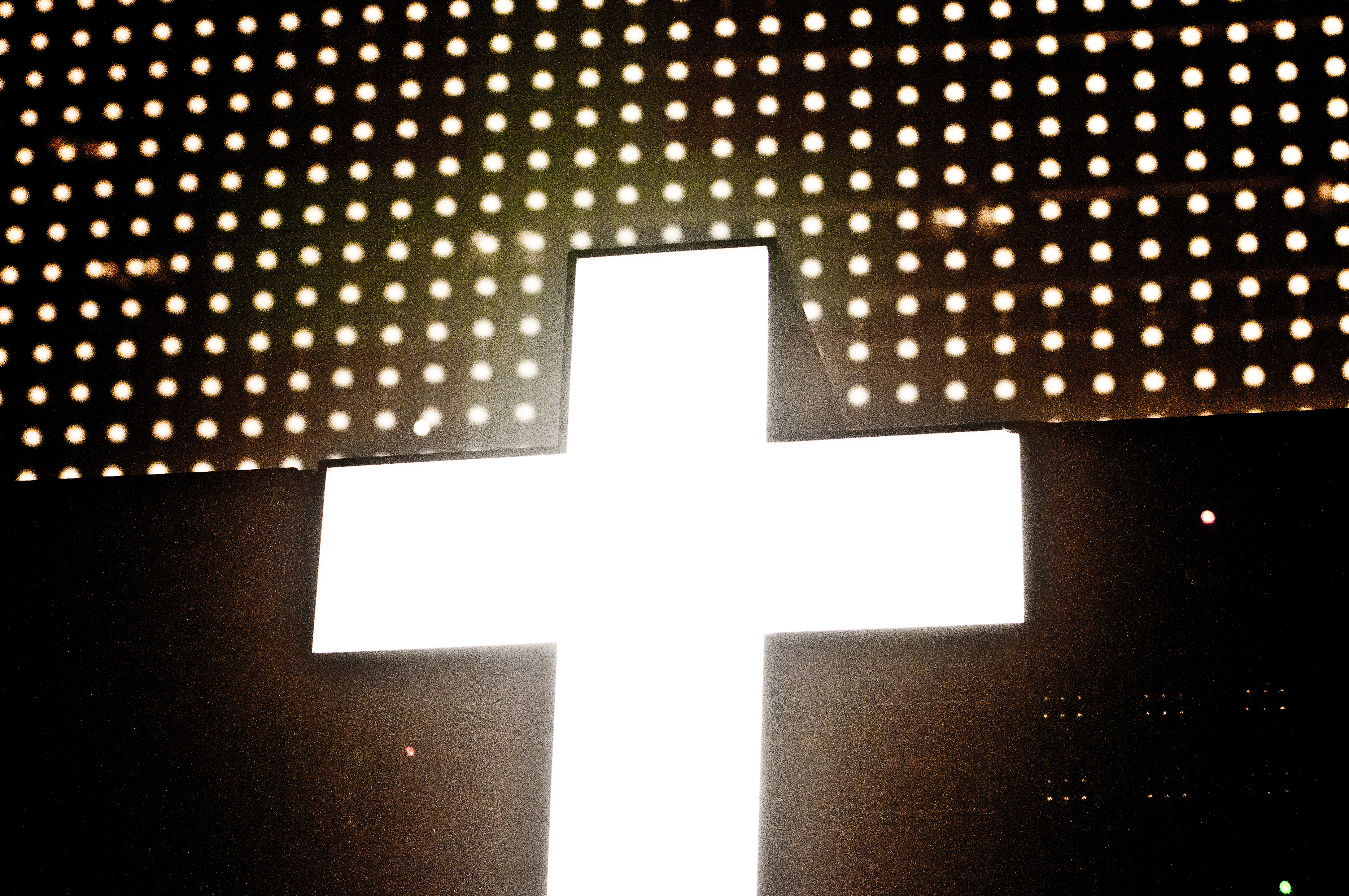 Justice performing at PNE Forum, Vancouver - concert photography by Michael Caswell