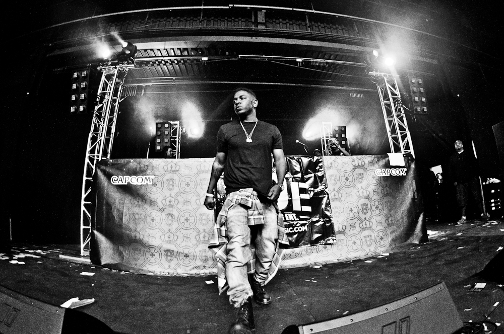 Kendrick Lamar performing at Paid Dues Festival, Vancouver - concert photography by Michael Caswell