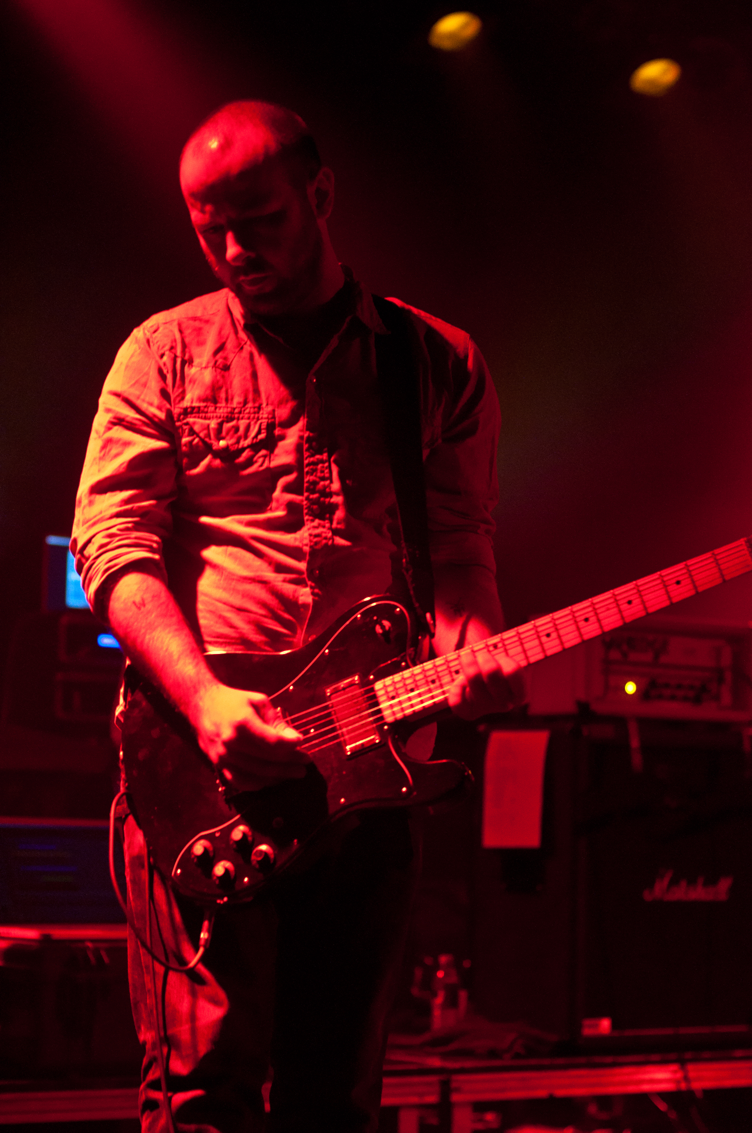 Mogwai performing at Commodore Ballroom, Vancouver - concert photography by Michael Caswell