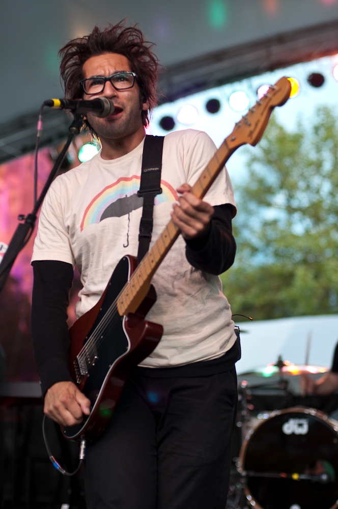 Motion City Soundtrack performing at Bumbershoot, Vancouver - concert photography by Michael Caswell