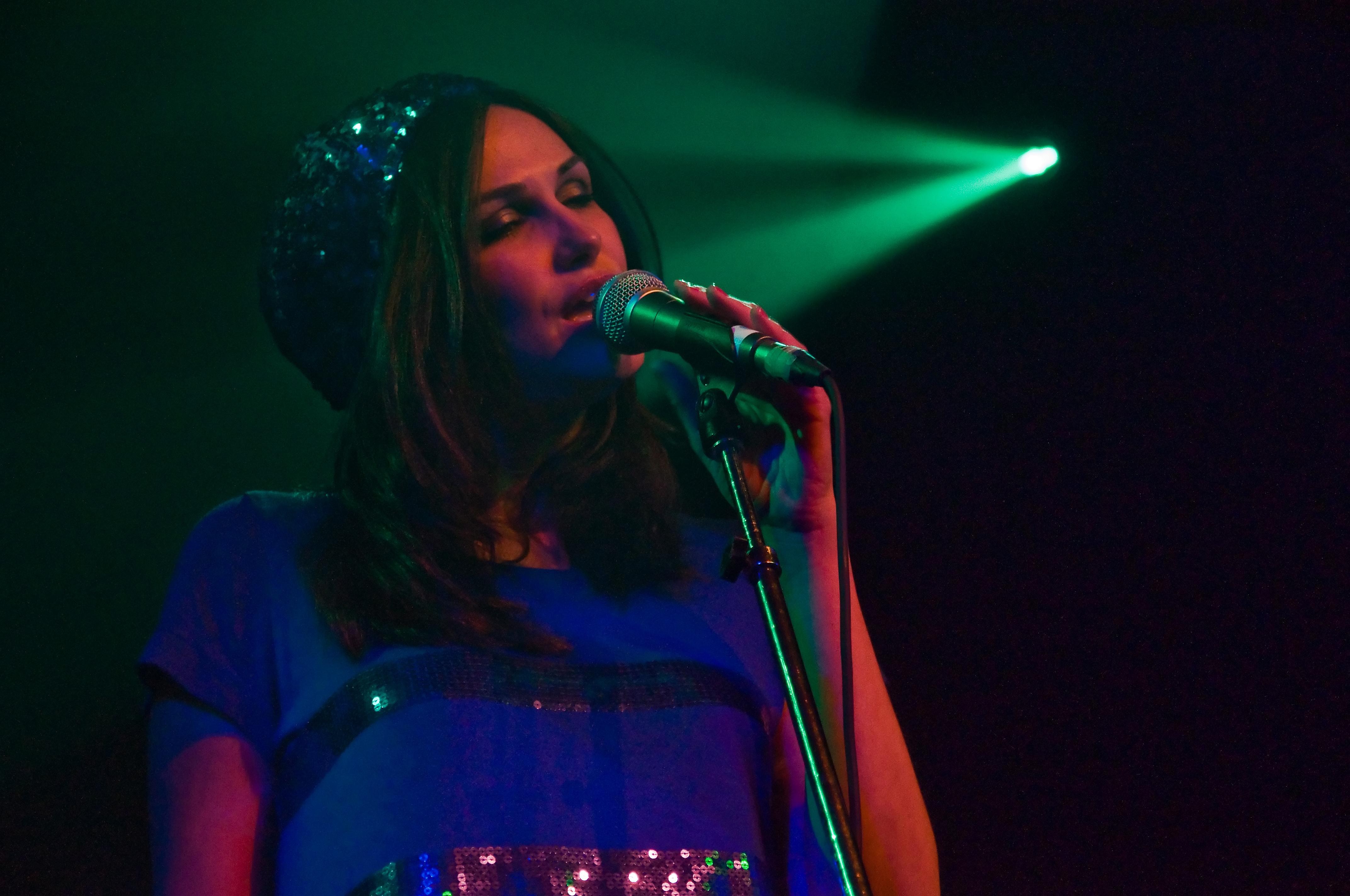 Nouvelle Vague performing at VENUE, Vancouver - concert photography by Michael Caswell