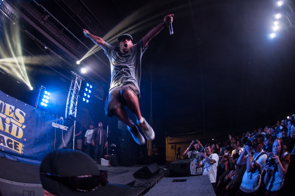 People Under The Stairs performing at Paid Dues Festival, Vancouver - concert photography by Michael Caswell