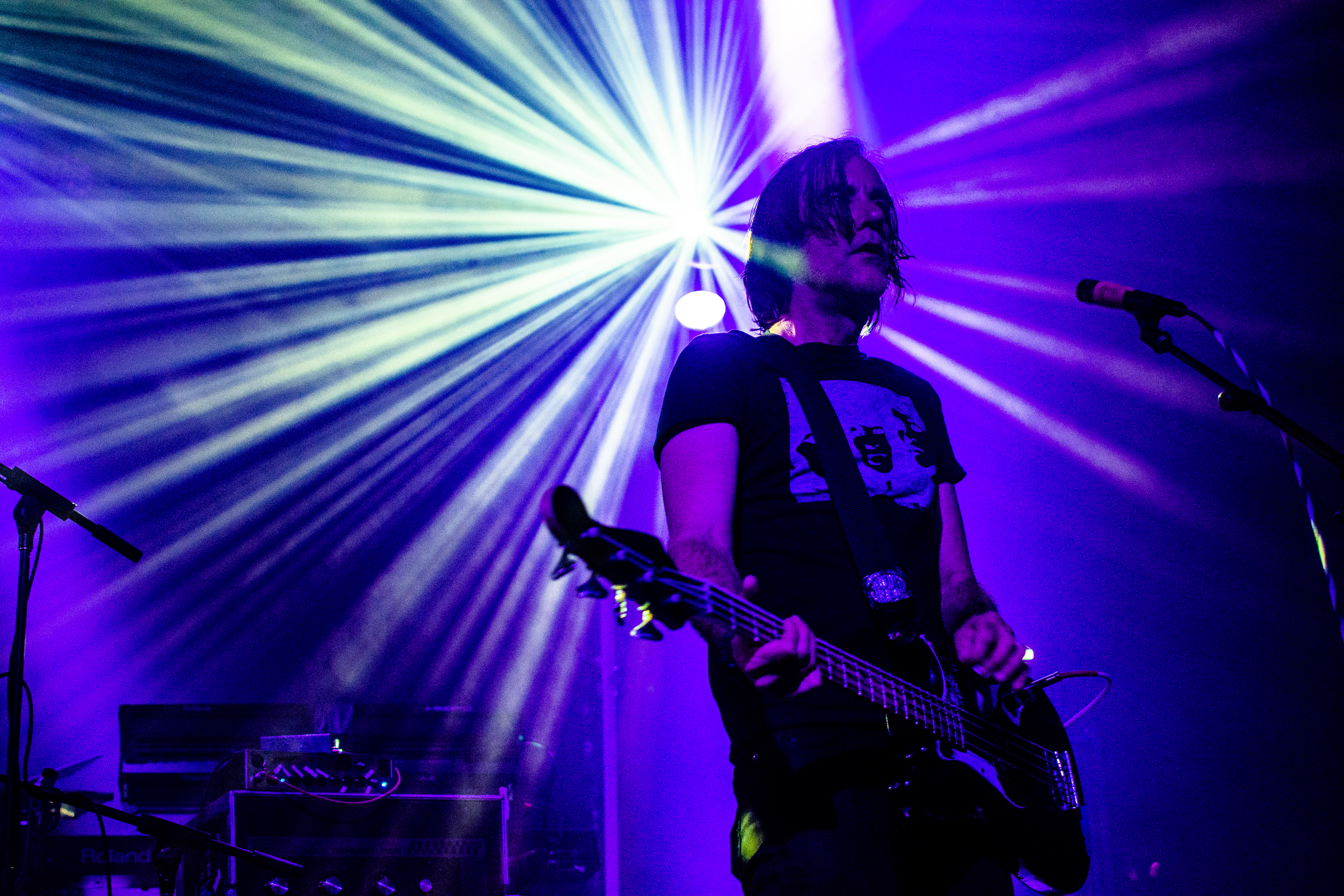 A Place To Bury Strangers performing at Commodore Ballroom, Vancouver - concert photography by Michael Caswell