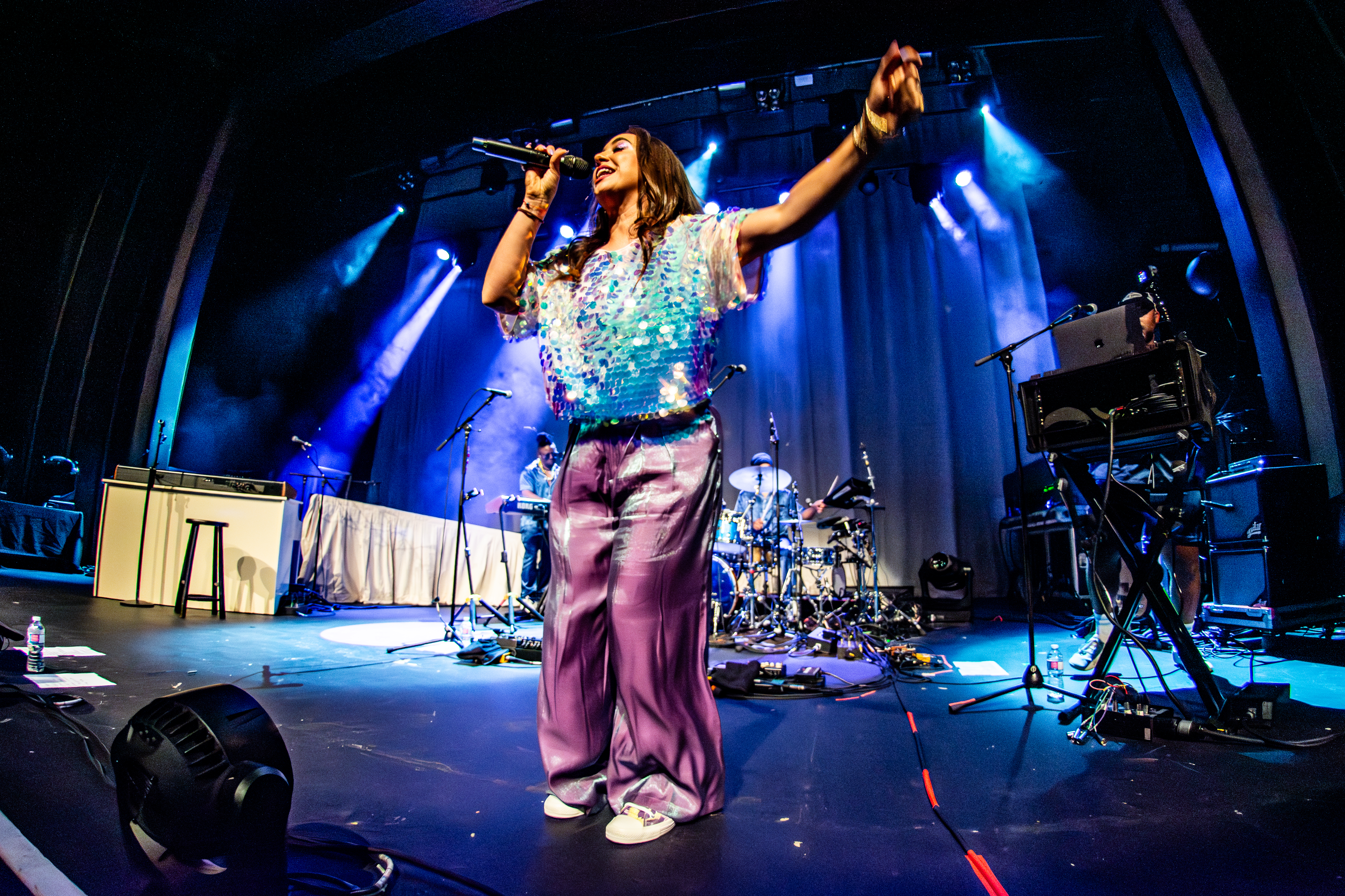 Aijia performing at Vogue Theatre, Vancouver - concert photography by Michael Caswell