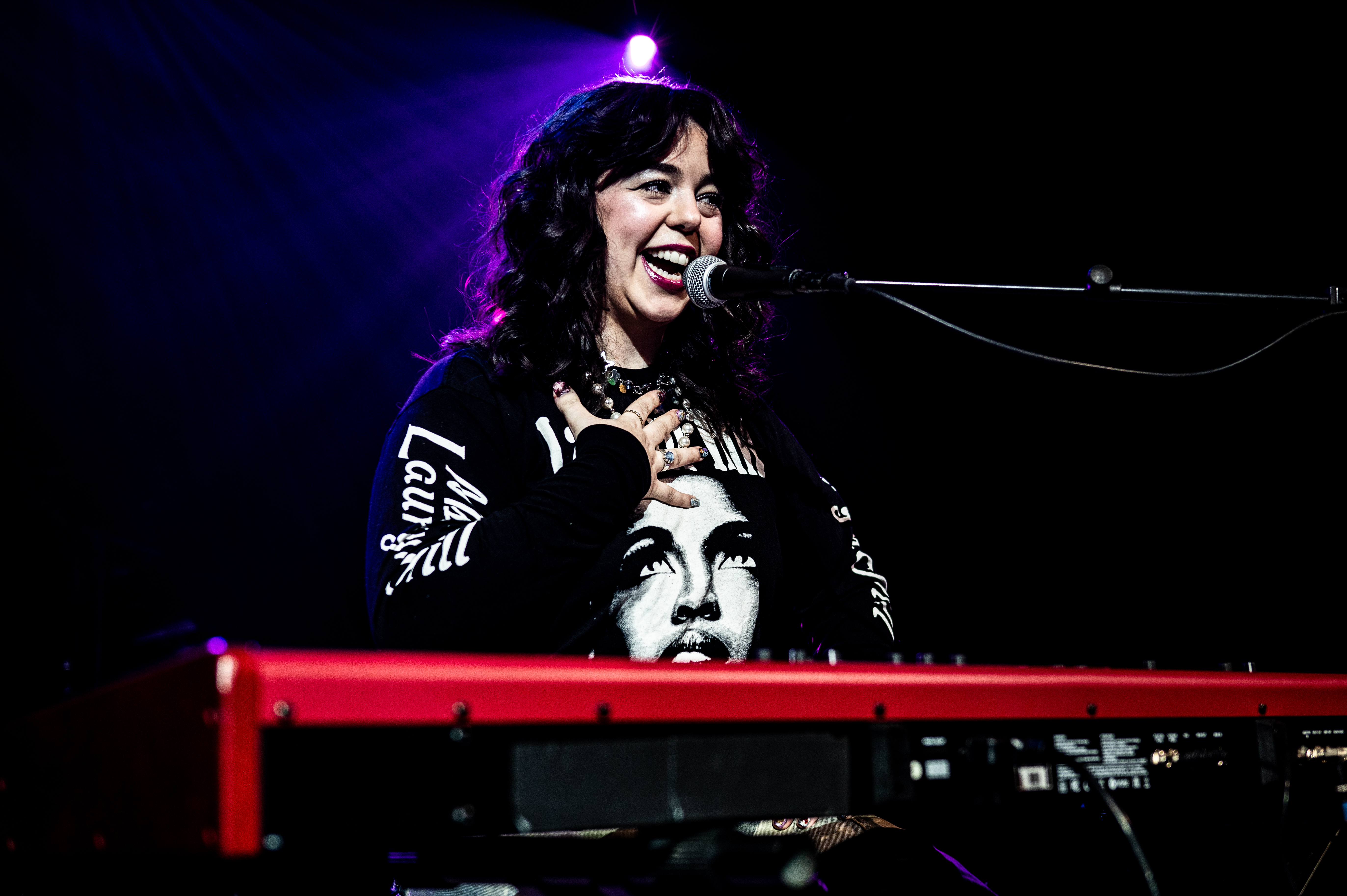 Alicia Creti performing at Commodore Ballroom, Vancouver - concert photography by Michael Caswell
