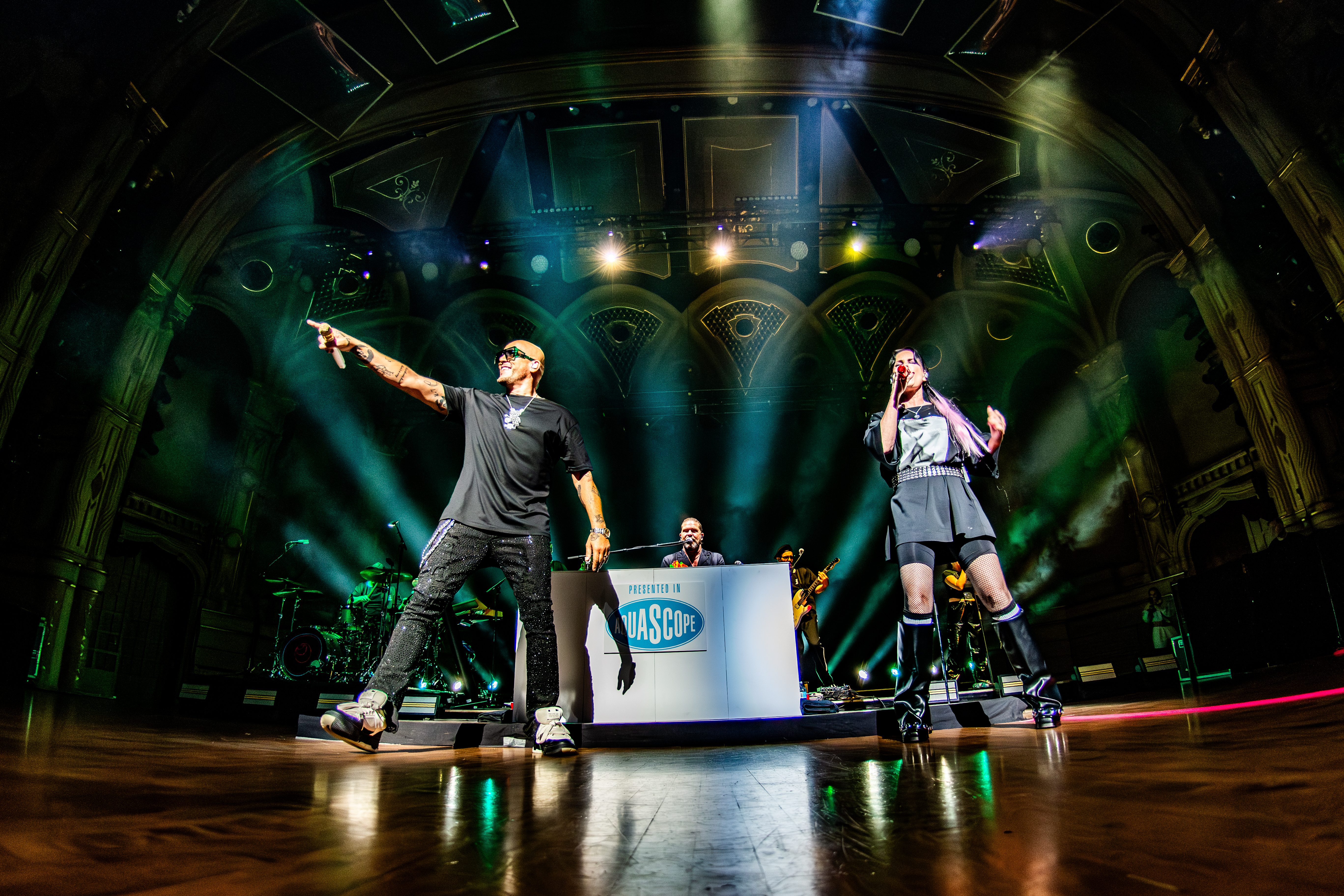 Aqua performing at Orpheum Theatre, Vancouver - concert photography by Michael Caswell