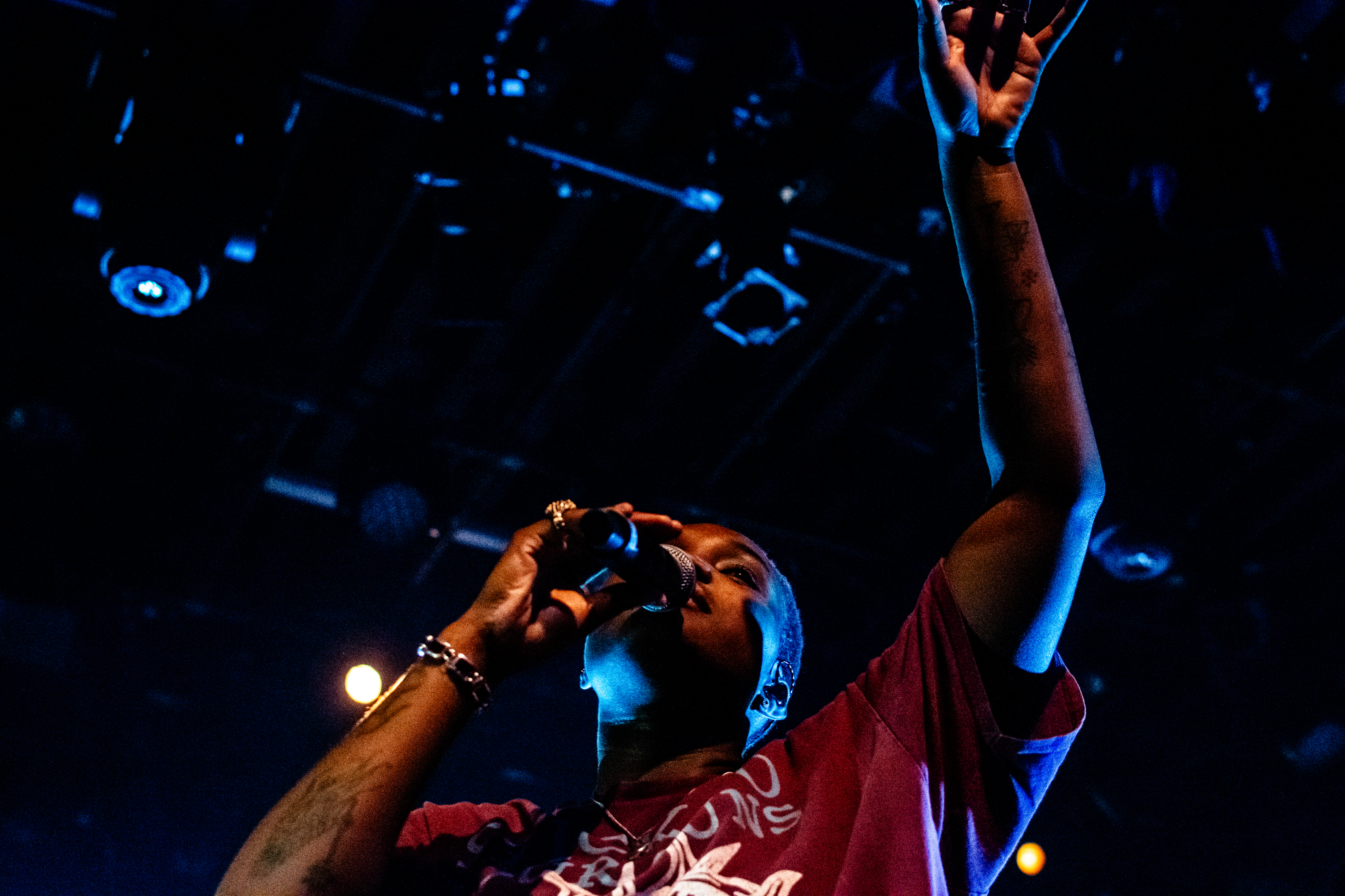 Arlo Parks performing at Commodore Ballroom, Vancouver - concert photography by Michael Caswell