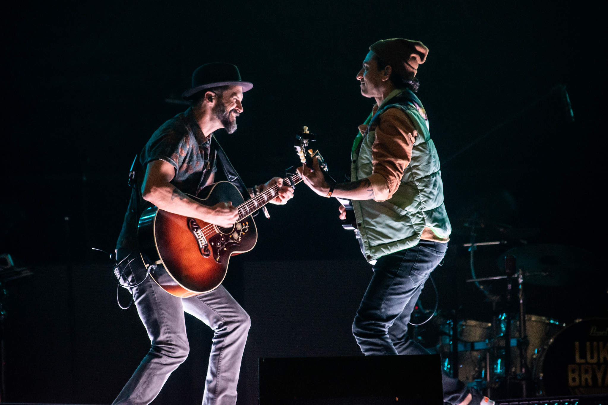 Brett Young performing at Coast City Country, Vancouver - concert photography by Michael Caswell