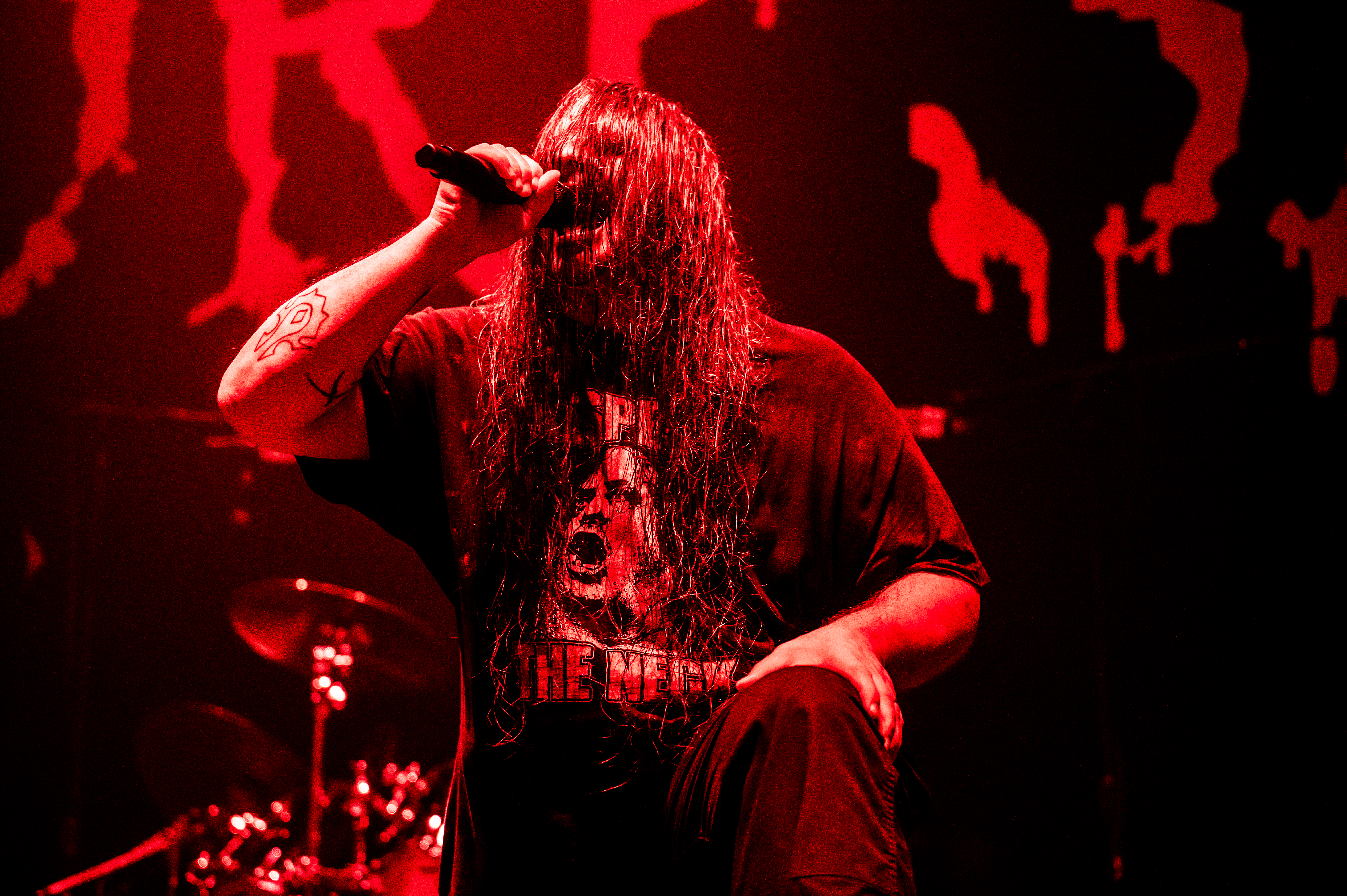 Cannibal Corpse performing at PNE Forum, Vancouver - concert photography by Michael Caswell