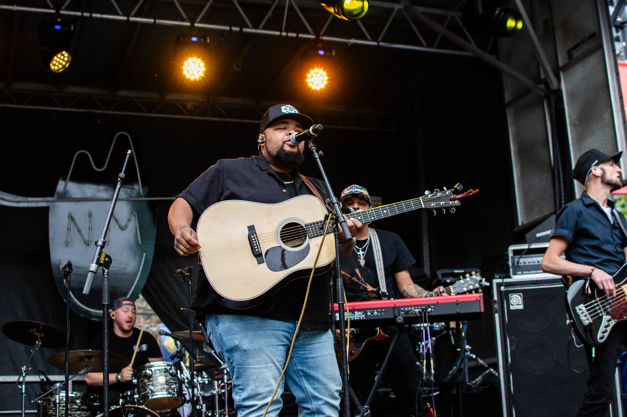Dalton Dover performing at Coast City Country, Vancouver - concert photography by Michael Caswell