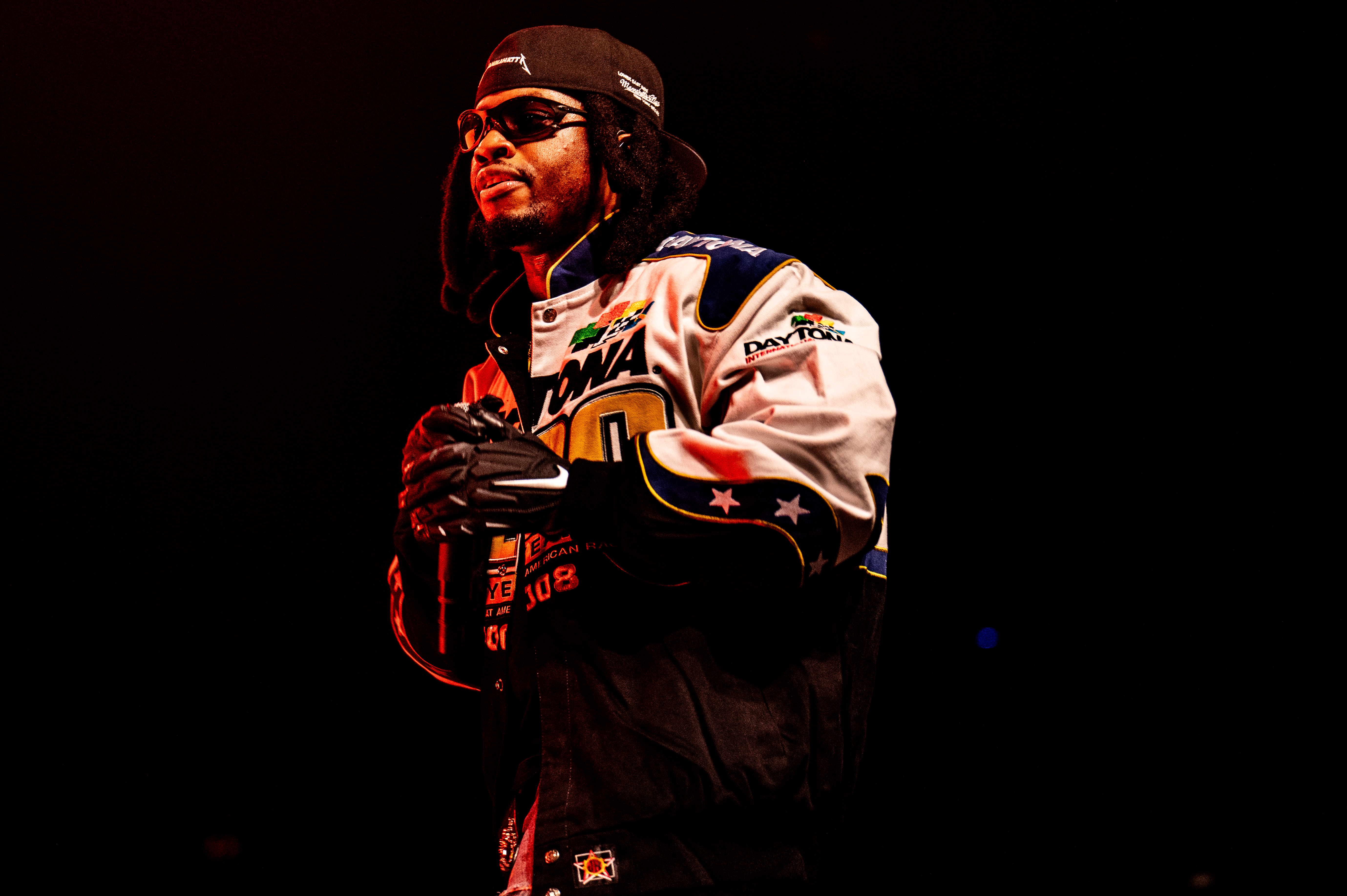 Denzel Curry performing at PNE Forum, Vancouver - concert photography by Michael Caswell