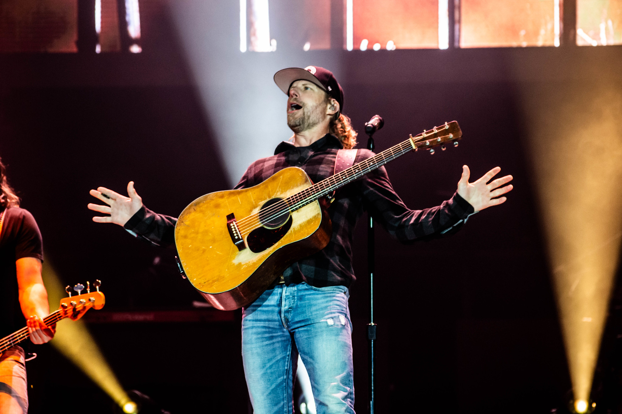 Dierks Bentley performing at Coast City Country, Vancouver - concert photography by Michael Caswell