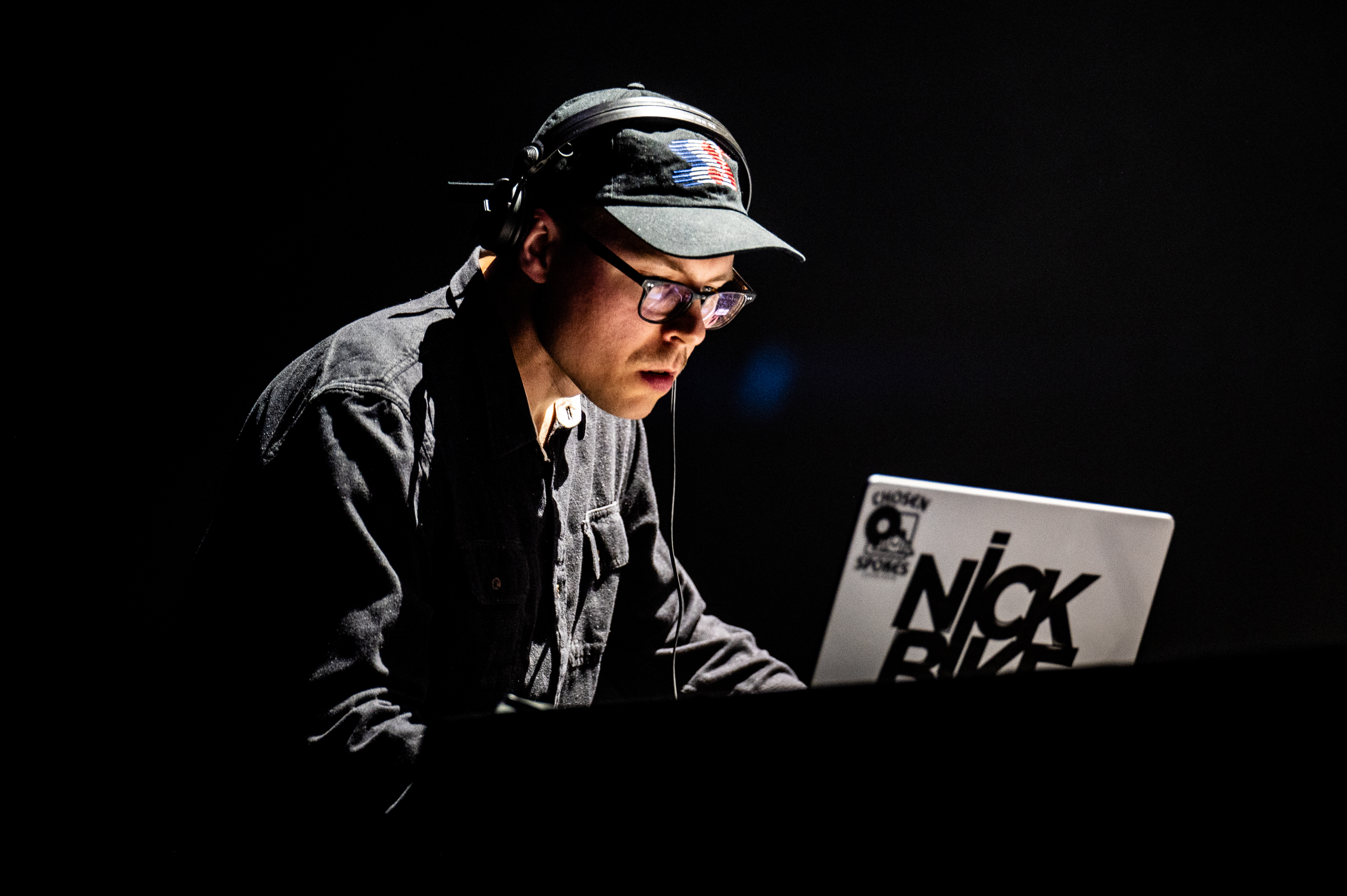 DJ Nick Bike performing at Pacific Coliseum, Vancouver - concert photography by Michael Caswell