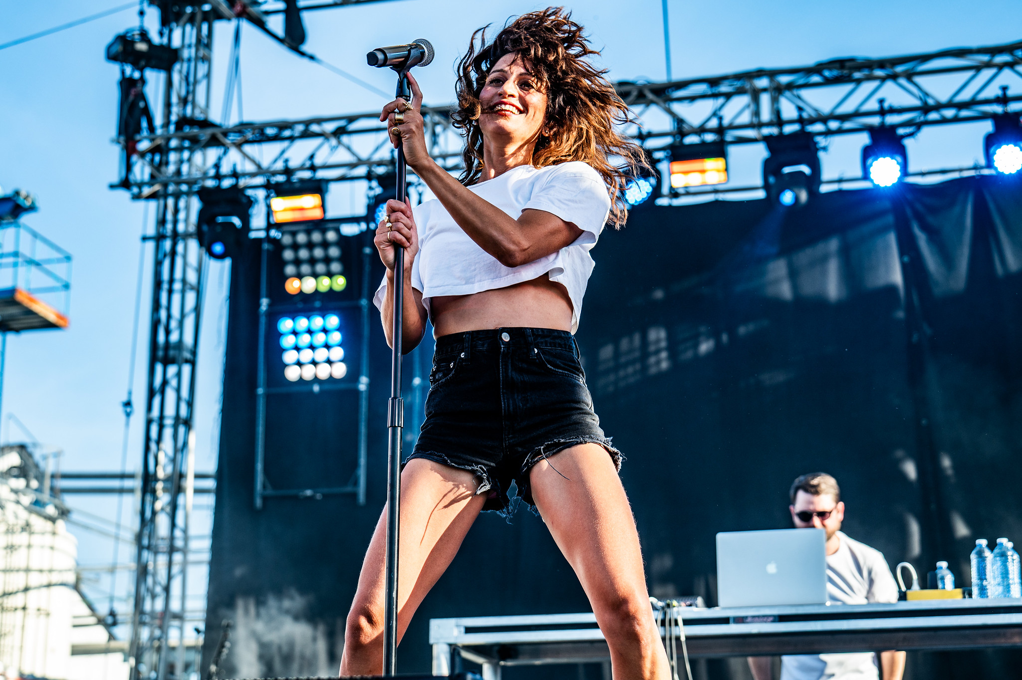 Dragonette performing at Reverb Music Festival, Vancouver - concert photography by Michael Caswell