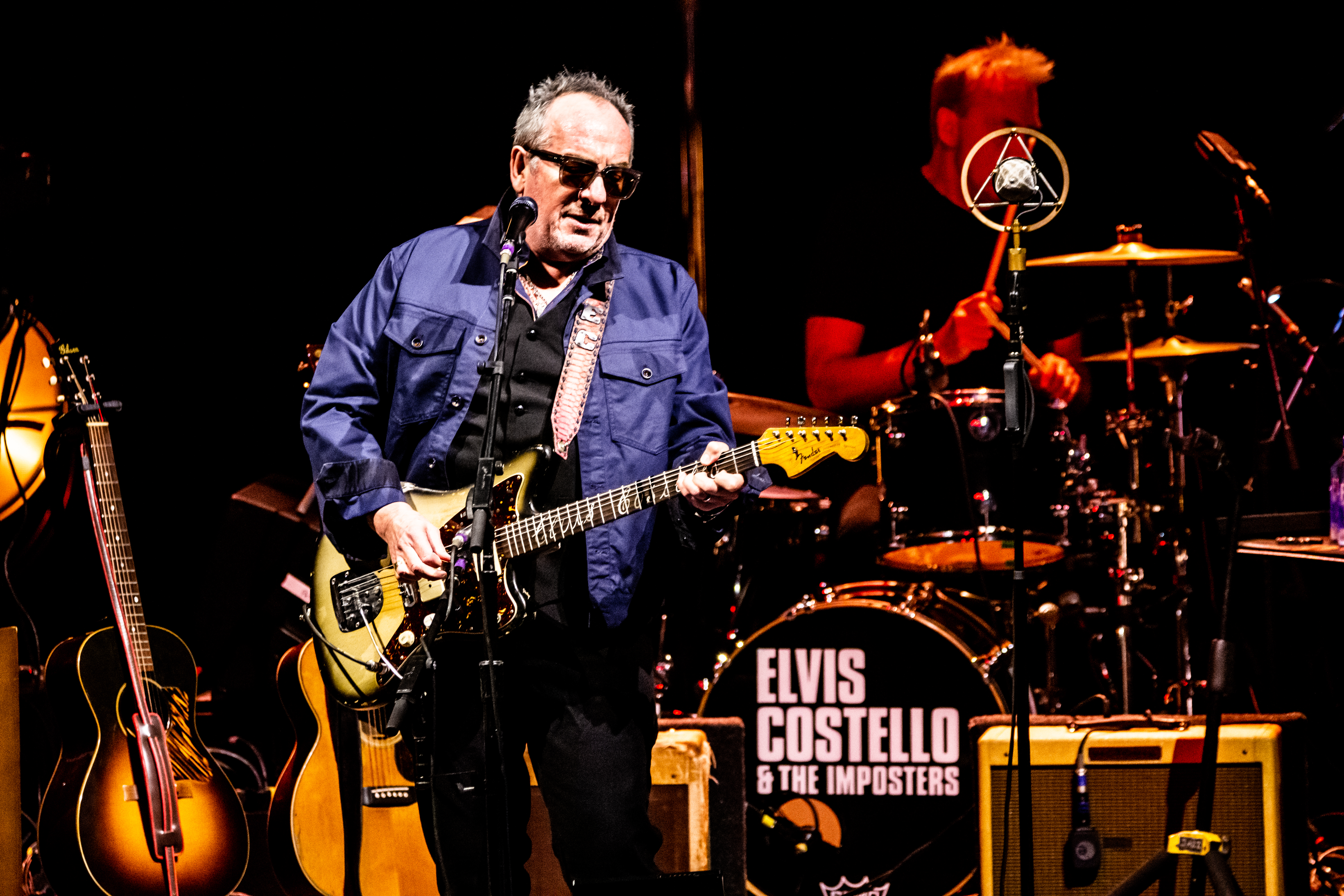Elvis Costello & The Imposters performing at Queen Elizabeth Theatre, Vancouver - concert photography by Michael Caswell