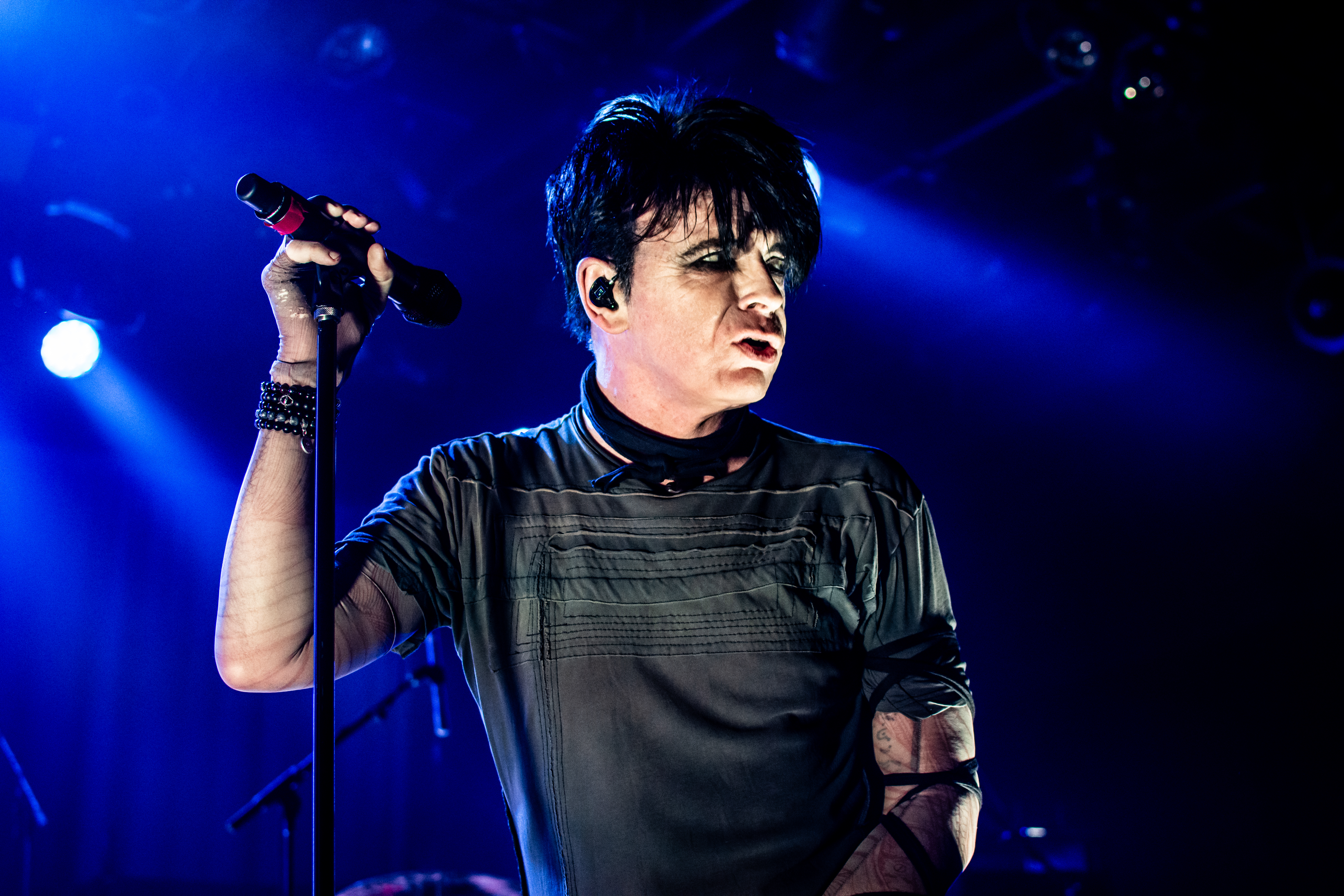 Gary Numan performing at Commodore Ballroom, Vancouver - concert photography by Michael Caswell