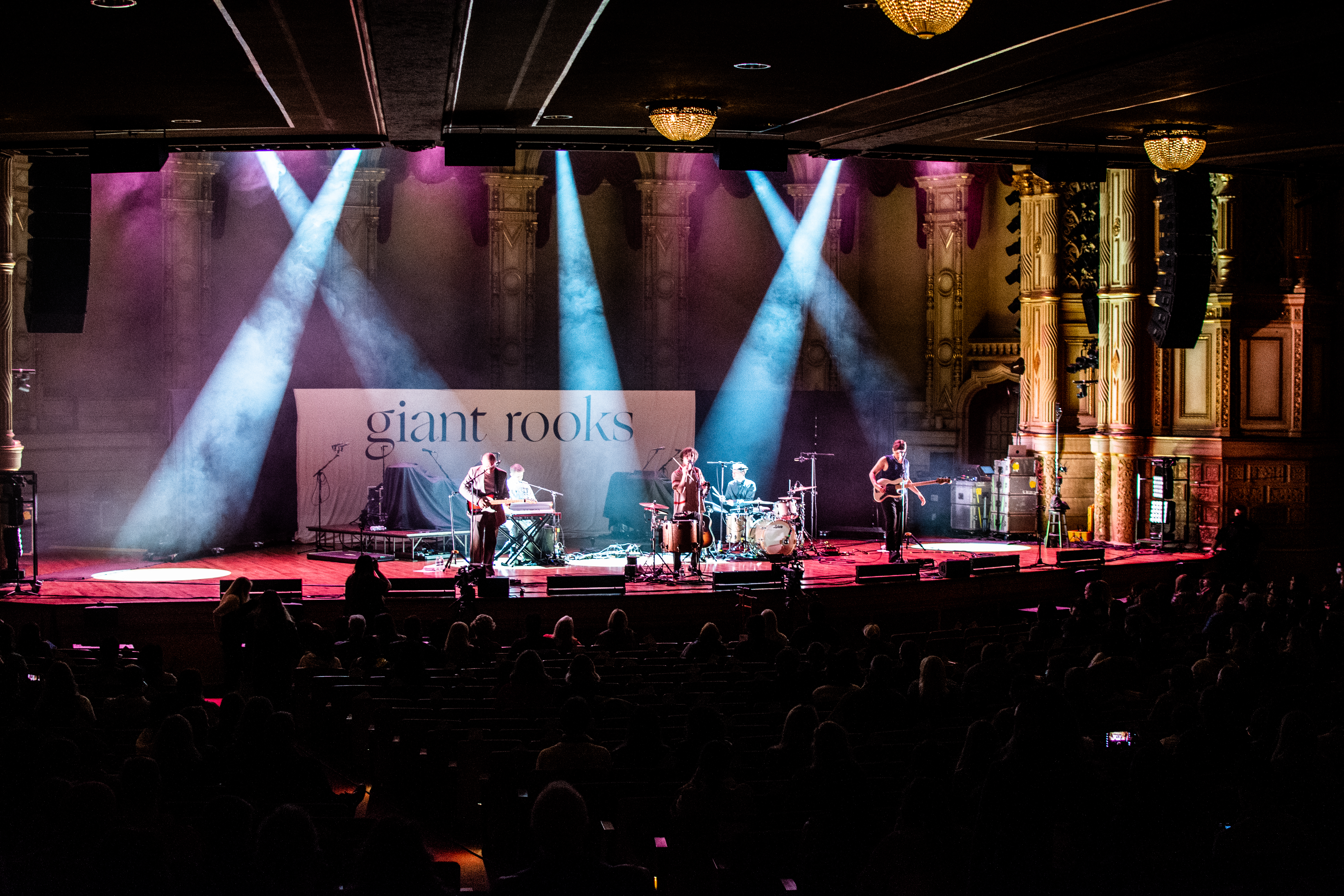Giant Rooks performing at Orpheum Theatre, Vancouver - concert photography by Michael Caswell