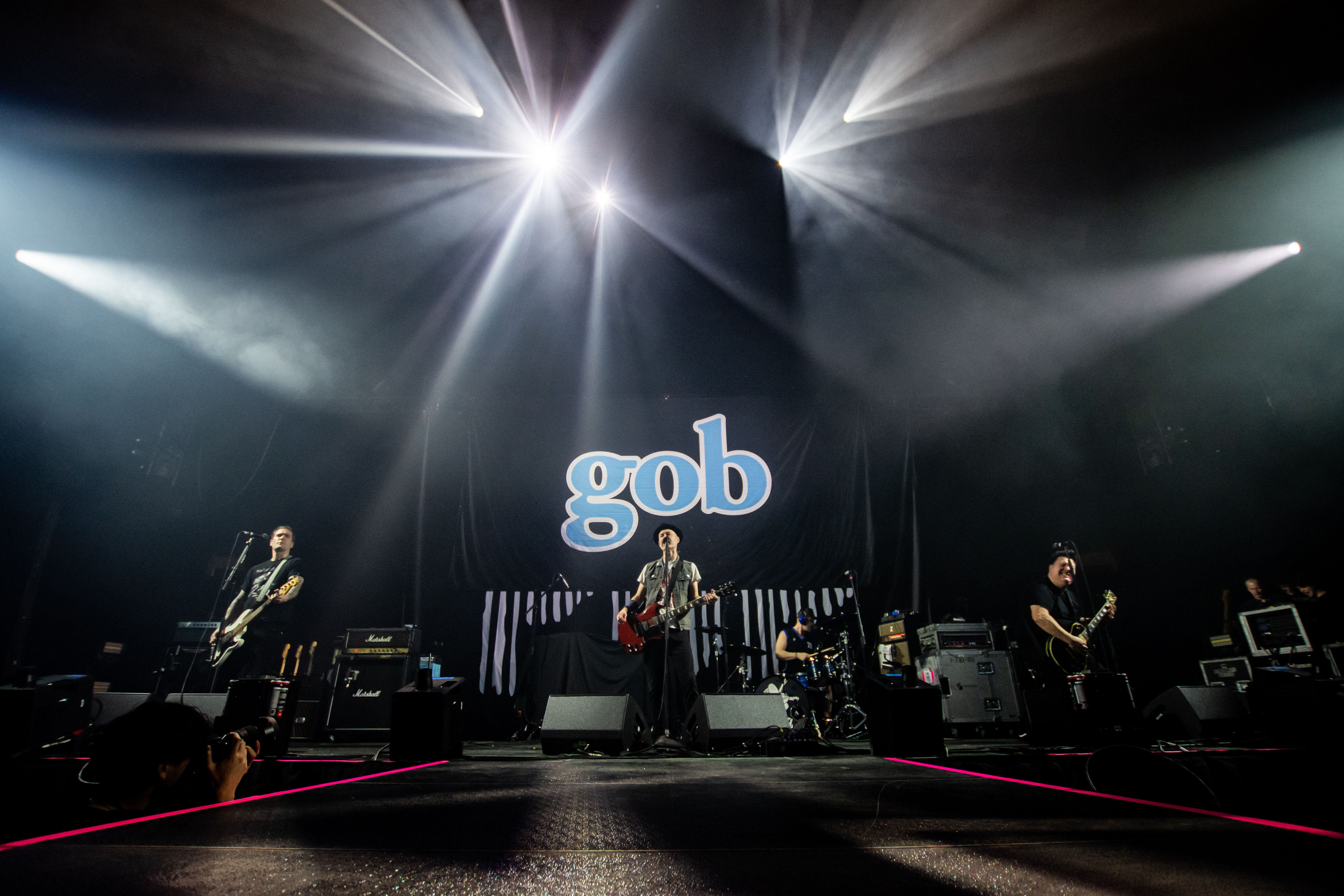 Gob performing at Rogers Arena, Vancouver - concert photography by Michael Caswell