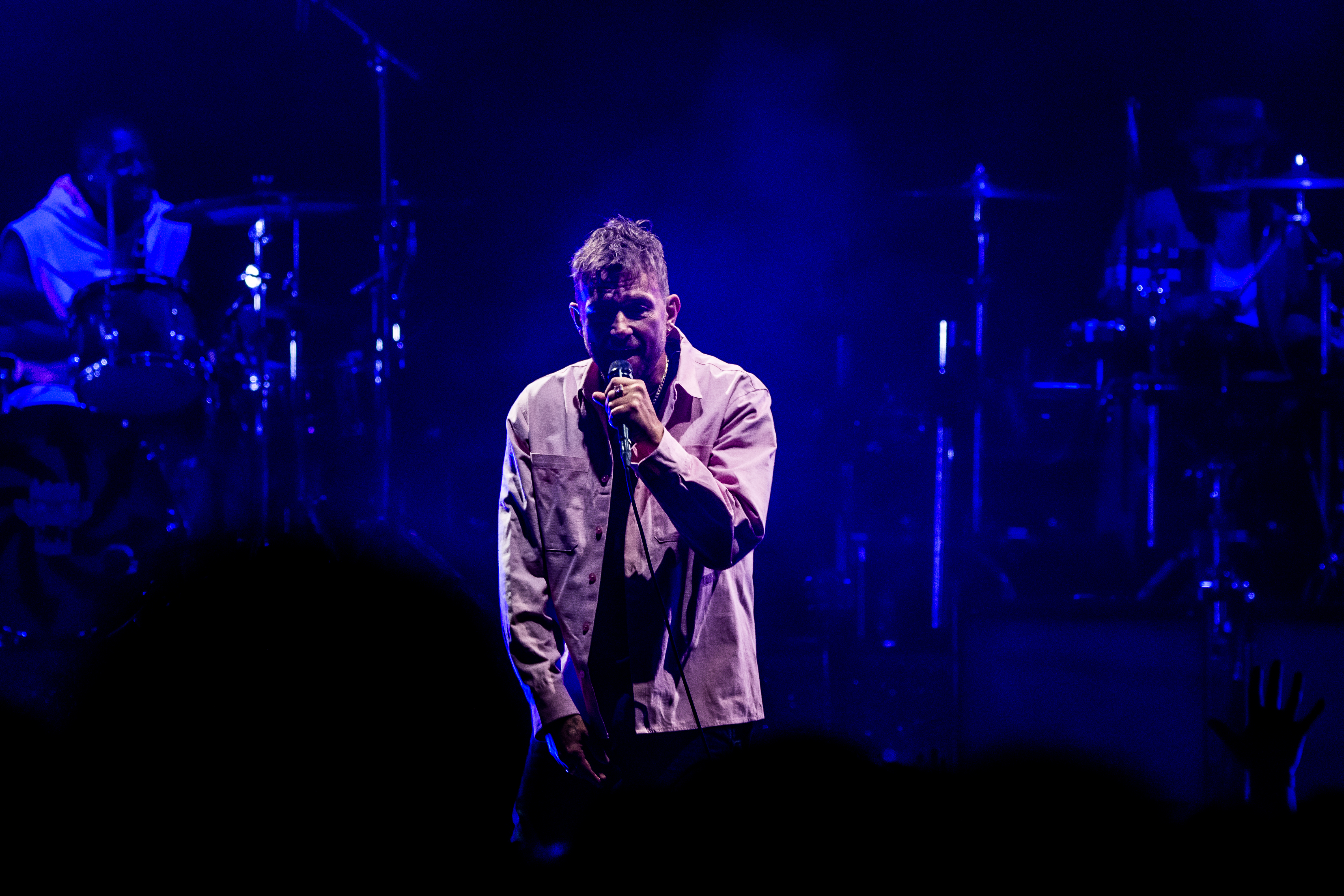 Gorillaz performing at Rogers Arena, Vancouver - concert photography by Michael Caswell