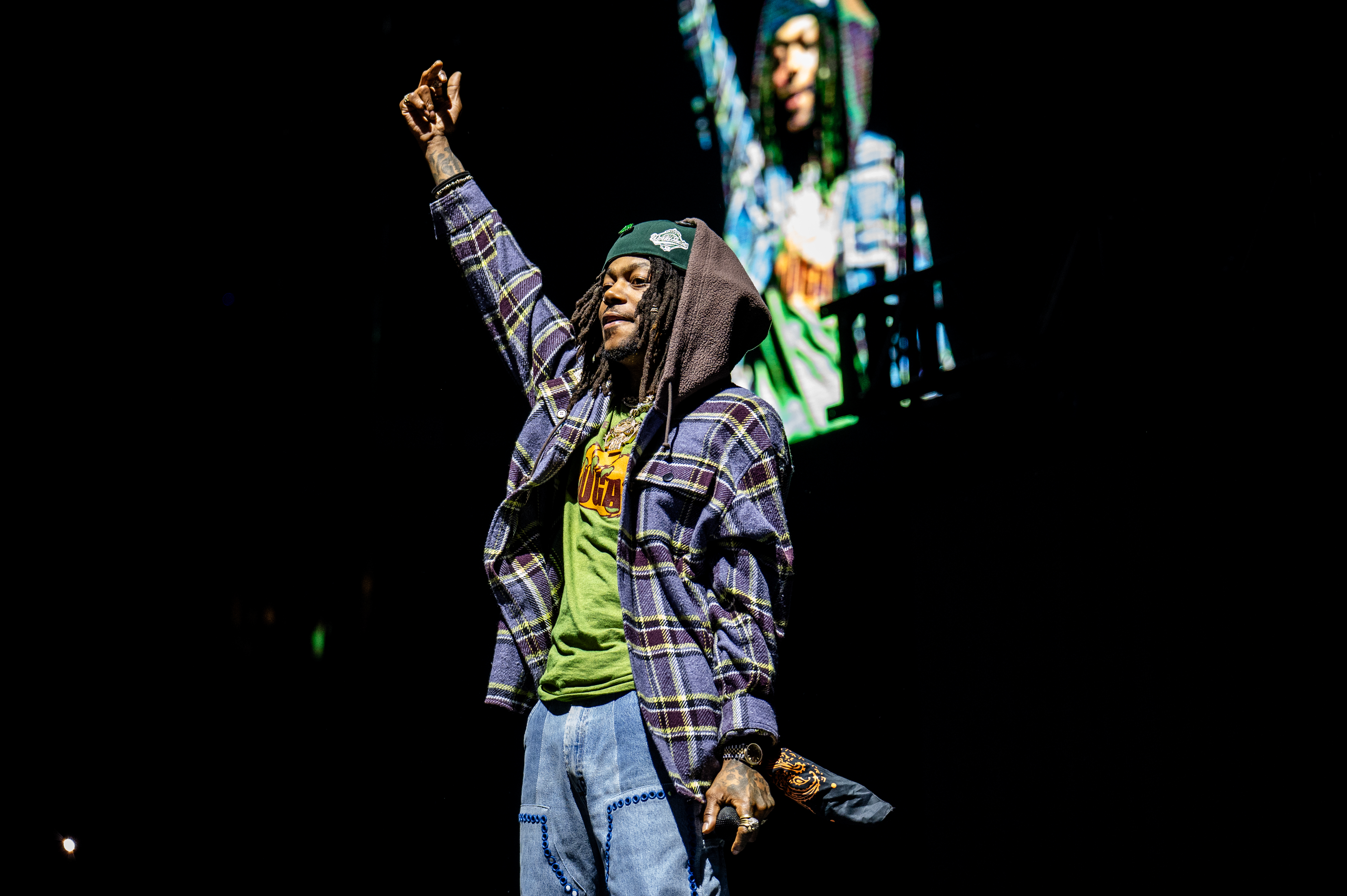 JID performing at Rogers Arena, Vancouver - concert photography by Michael Caswell