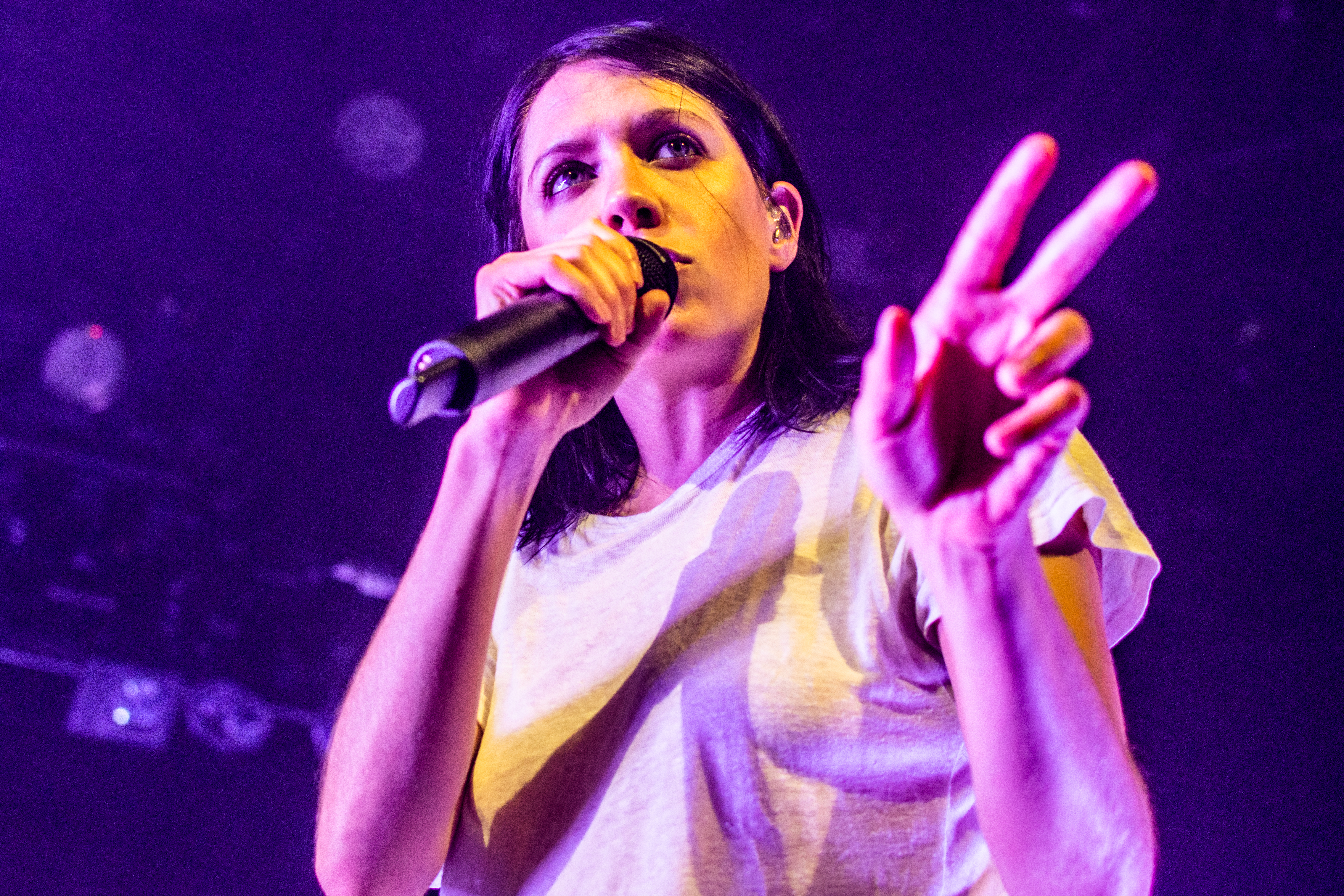 K.Flay performing at Commodore Ballroom, Vancouver - concert photography by Michael Caswell