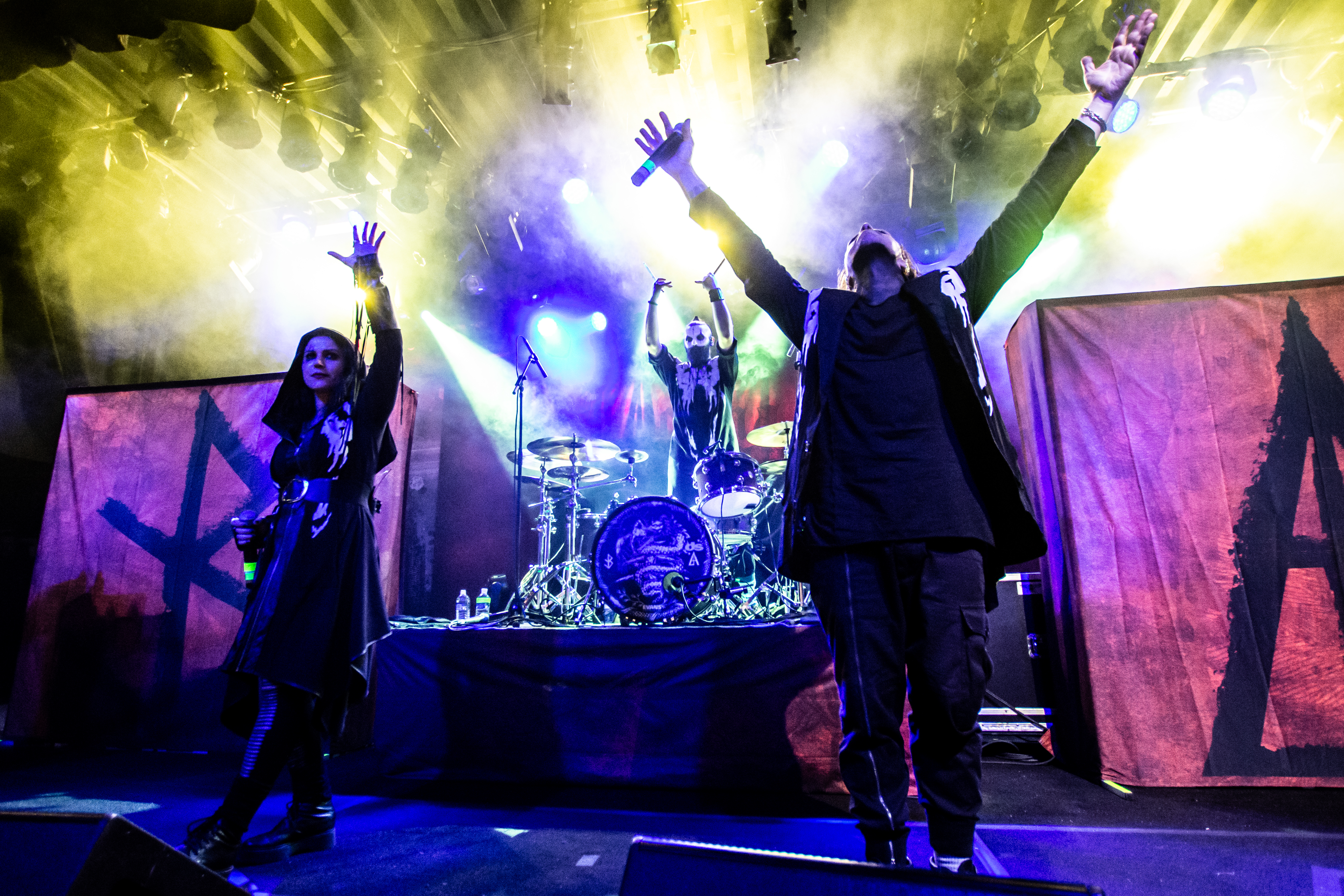 Lacuna Coil performing at Commodore Ballroom, Vancouver - concert photography by Michael Caswell