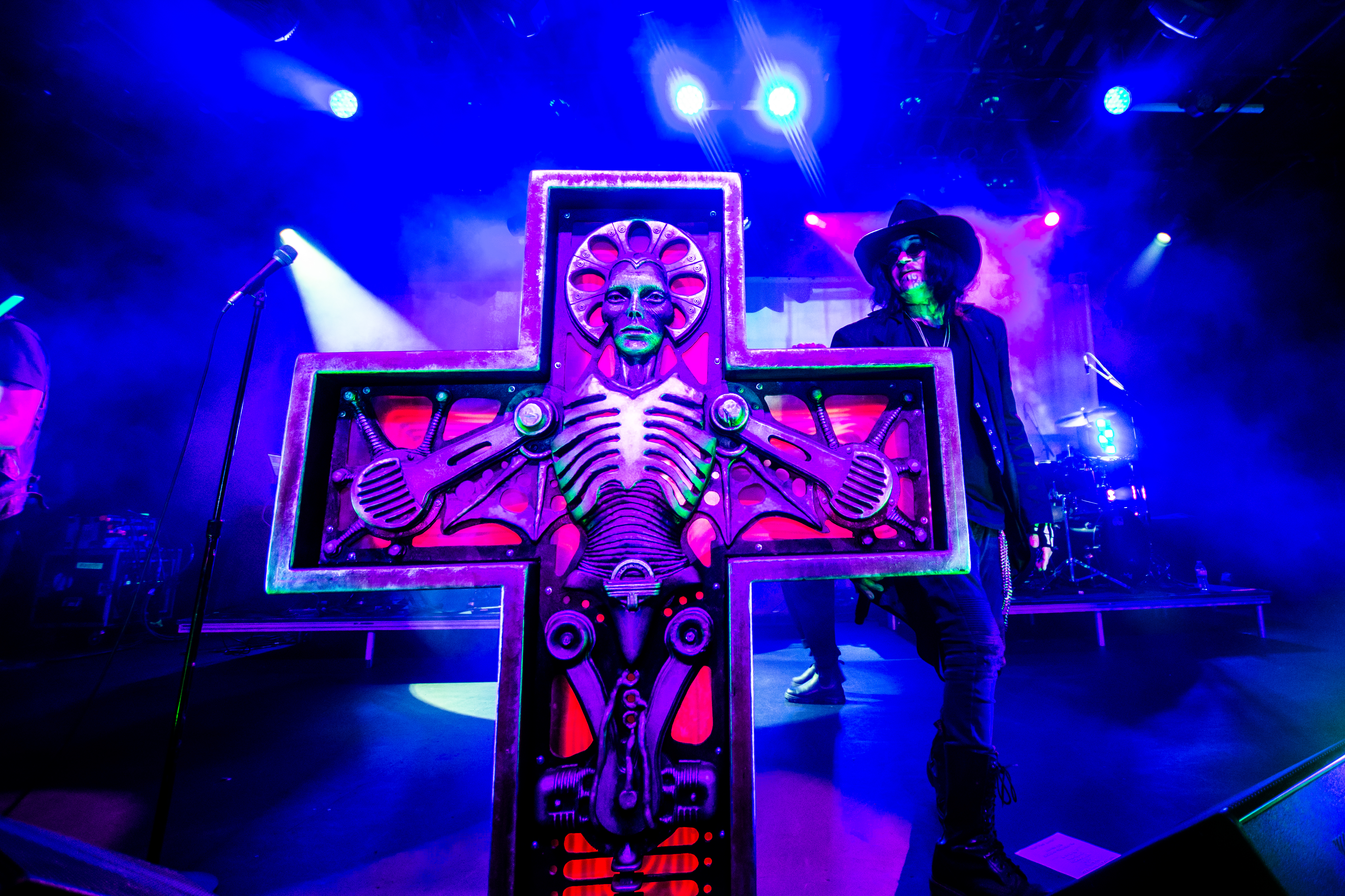 Ministry performing at Commodore Ballroom, Vancouver - concert photography by Michael Caswell