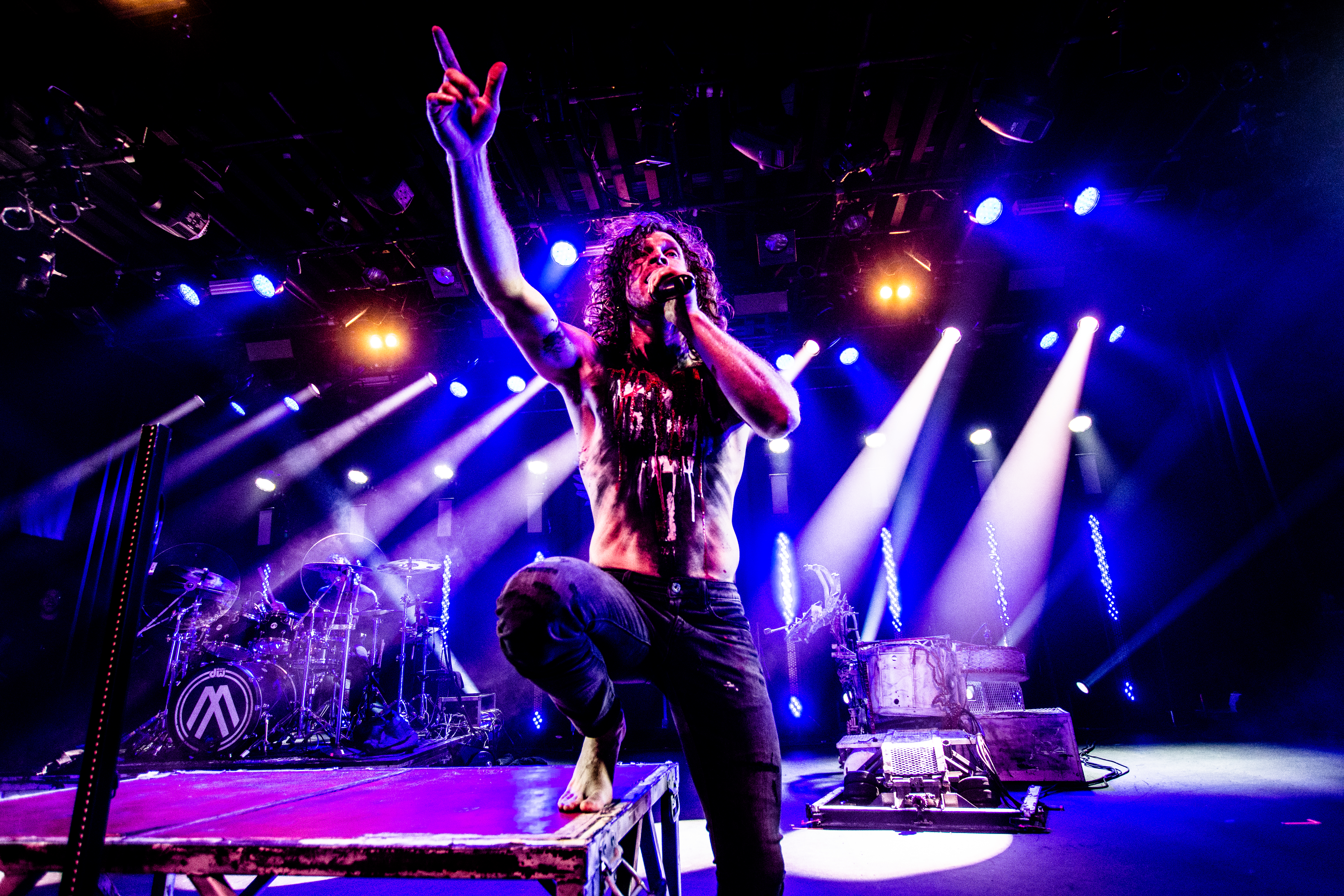 Nothing More performing at Commodore Ballroom, Vancouver - concert photography by Michael Caswell