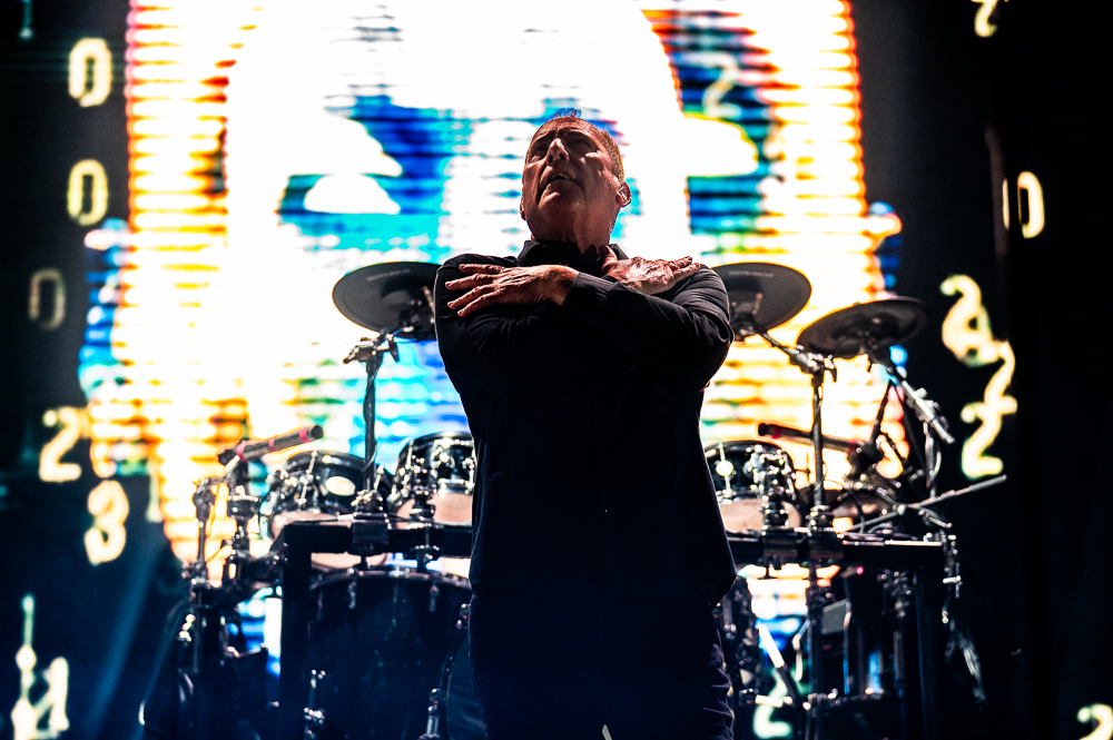 Orchestral Manoeuvres in the Dark performing at Orpheum Theatre, Vancouver - concert photography by Michael Caswell