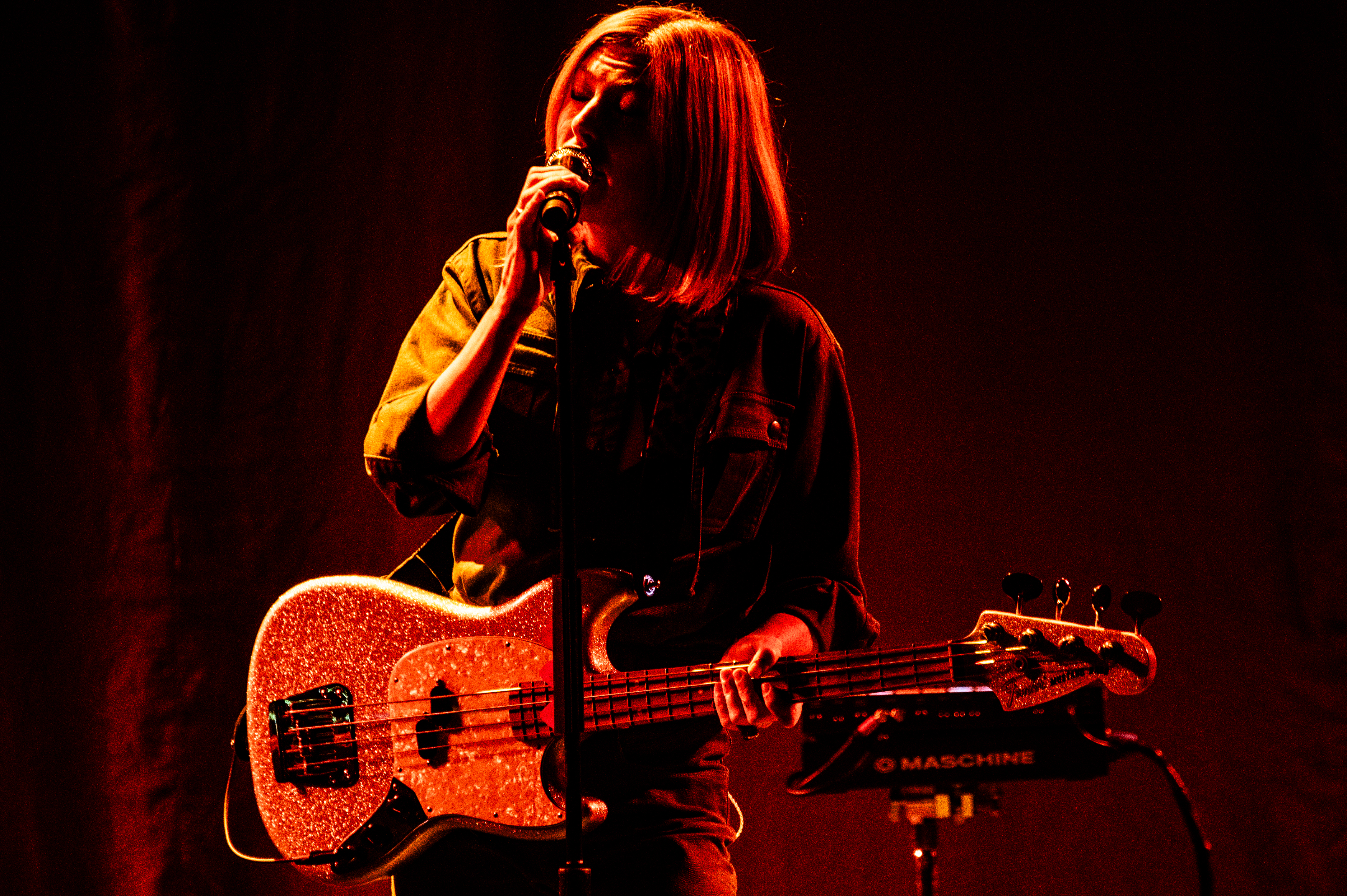 Phantogram performing at Rogers Arena, Vancouver - concert photography by Michael Caswell