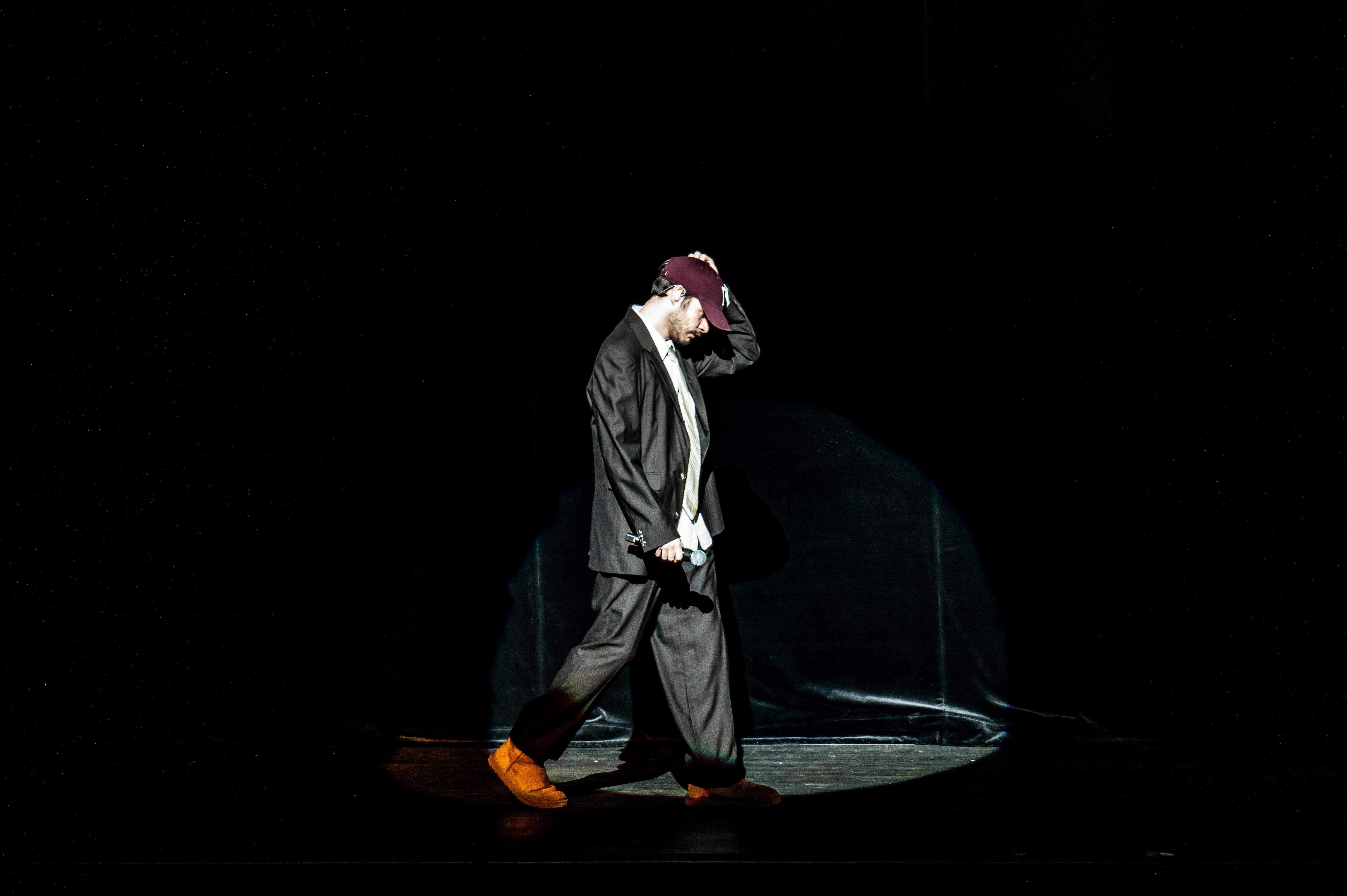Rex Orange County performing at Queen Elizabeth Theatre, Vancouver - concert photography by Michael Caswell