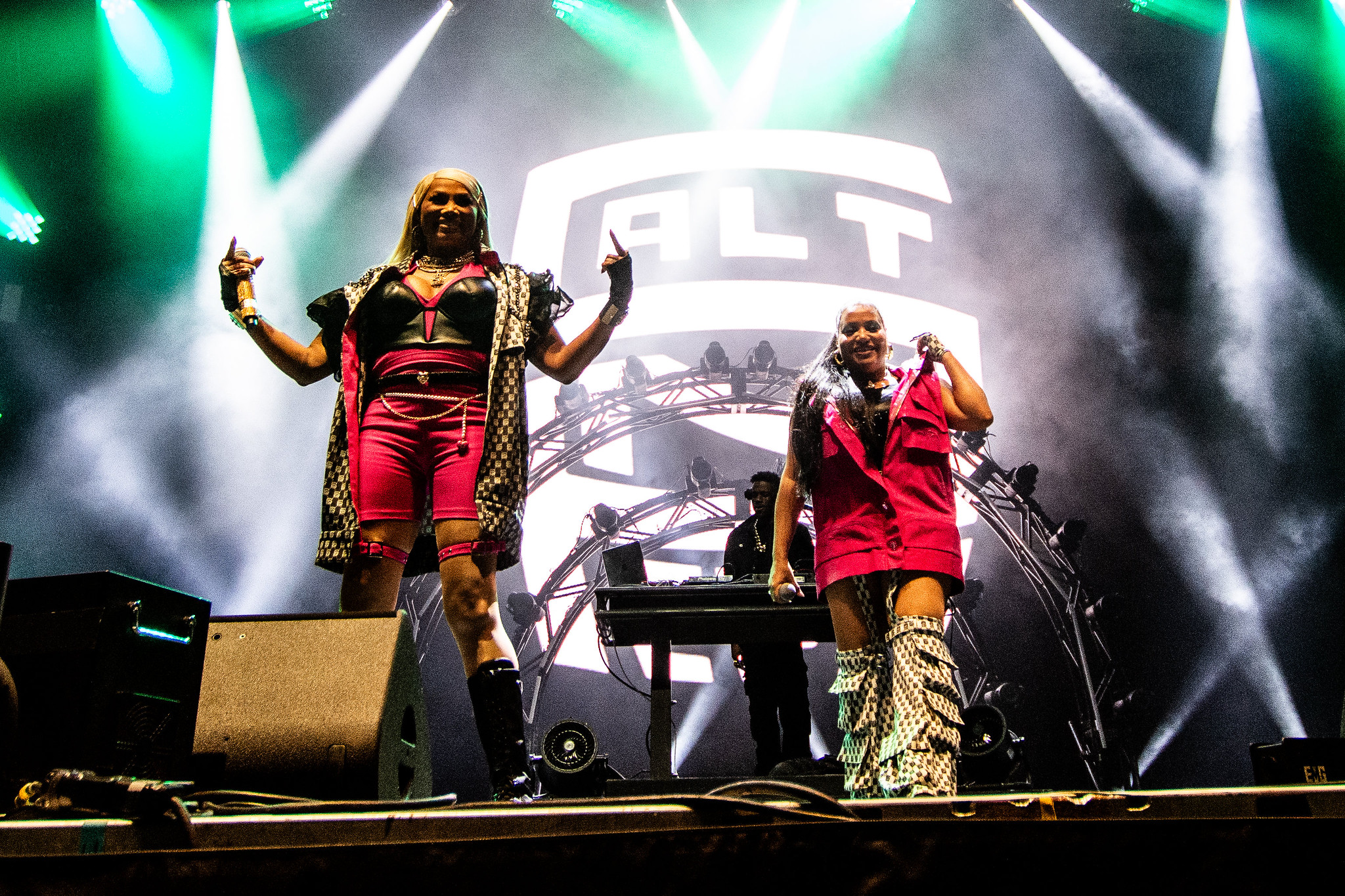 Salt-N-Pepa performing at Rifflandia, Vancouver - concert photography by Michael Caswell