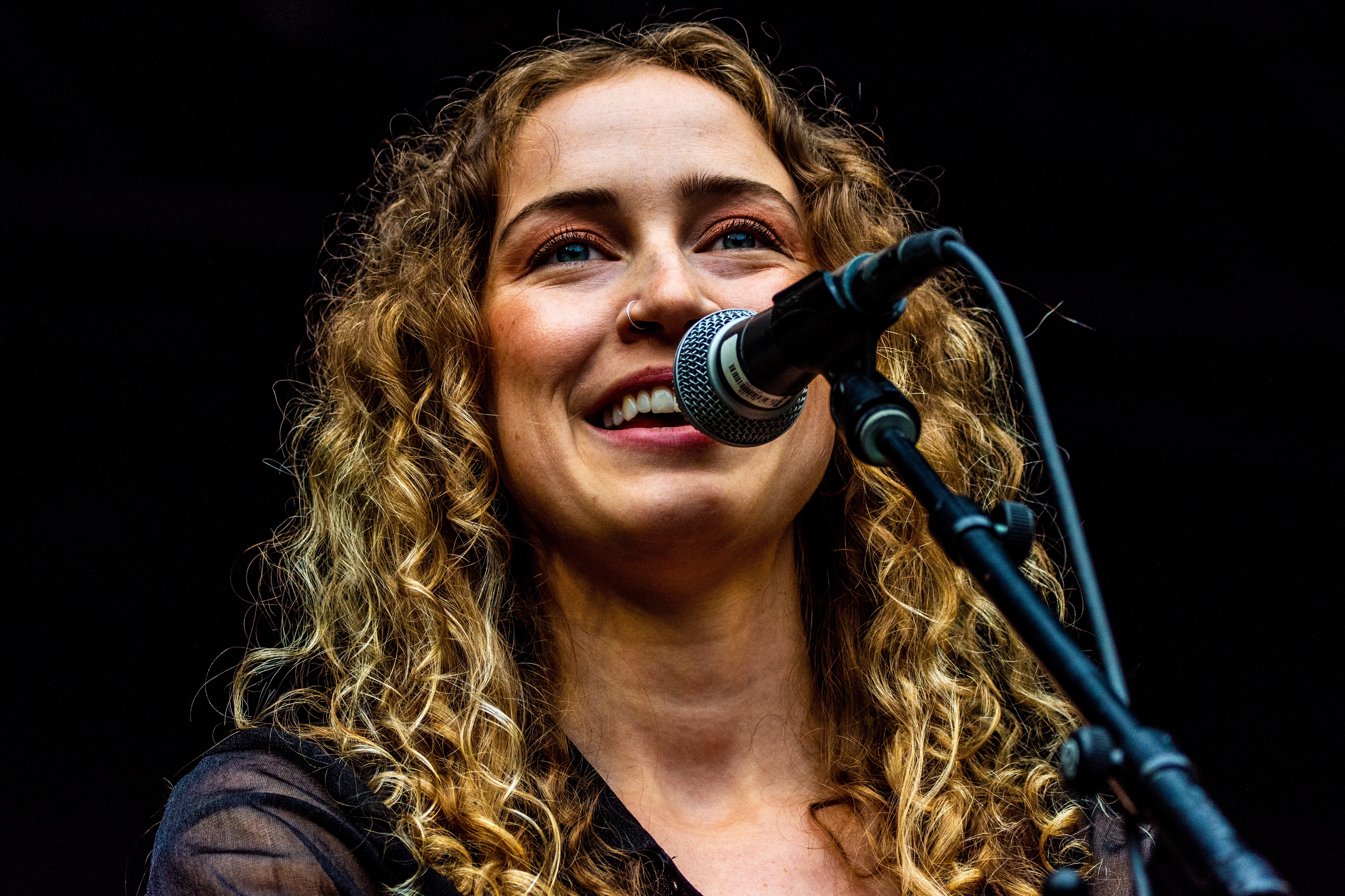 Sam Lynch performing at Malkin Bowl, Vancouver - concert photography by Michael Caswell