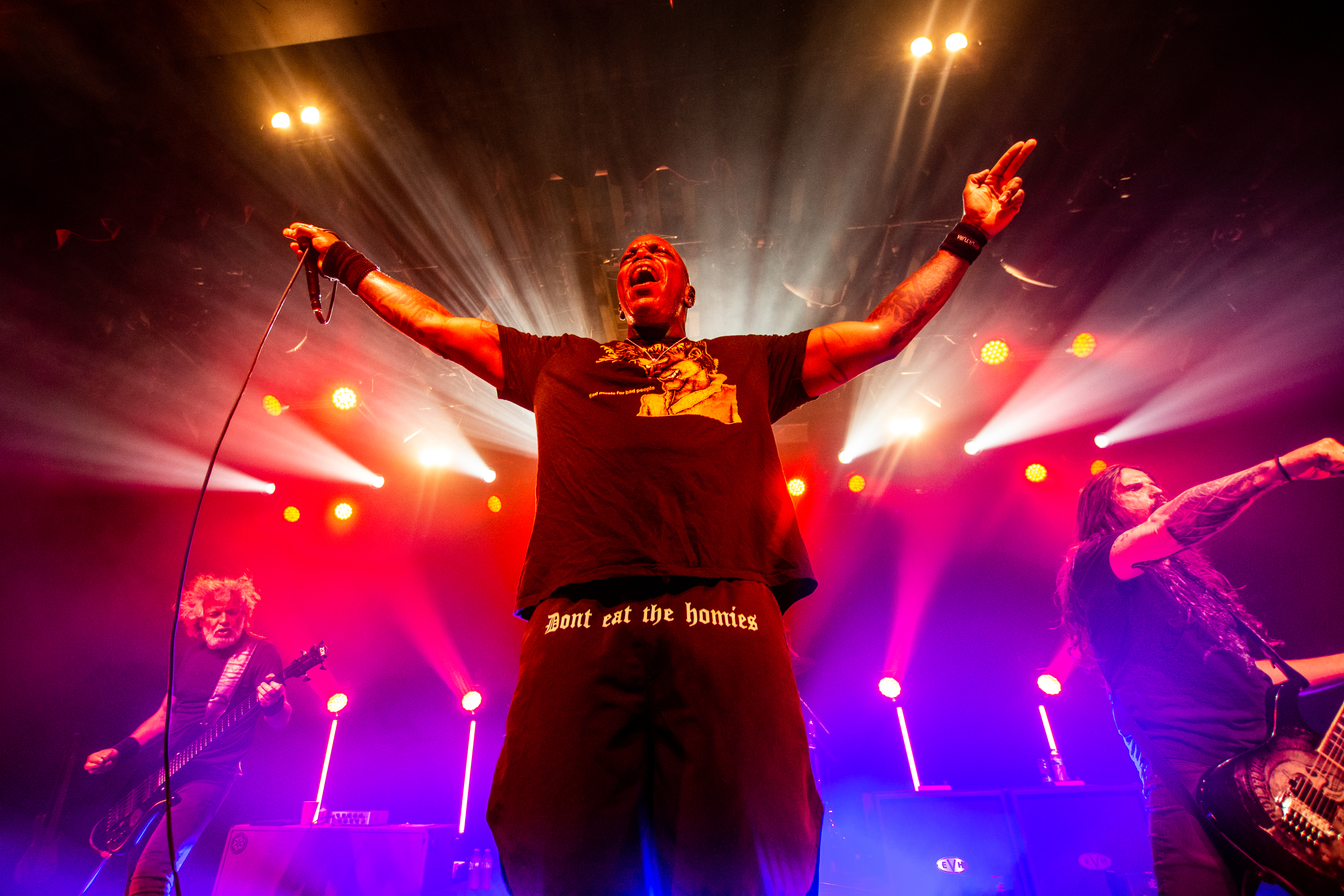 Sepultura performing at Commodore Ballroom, Vancouver - concert photography by Michael Caswell