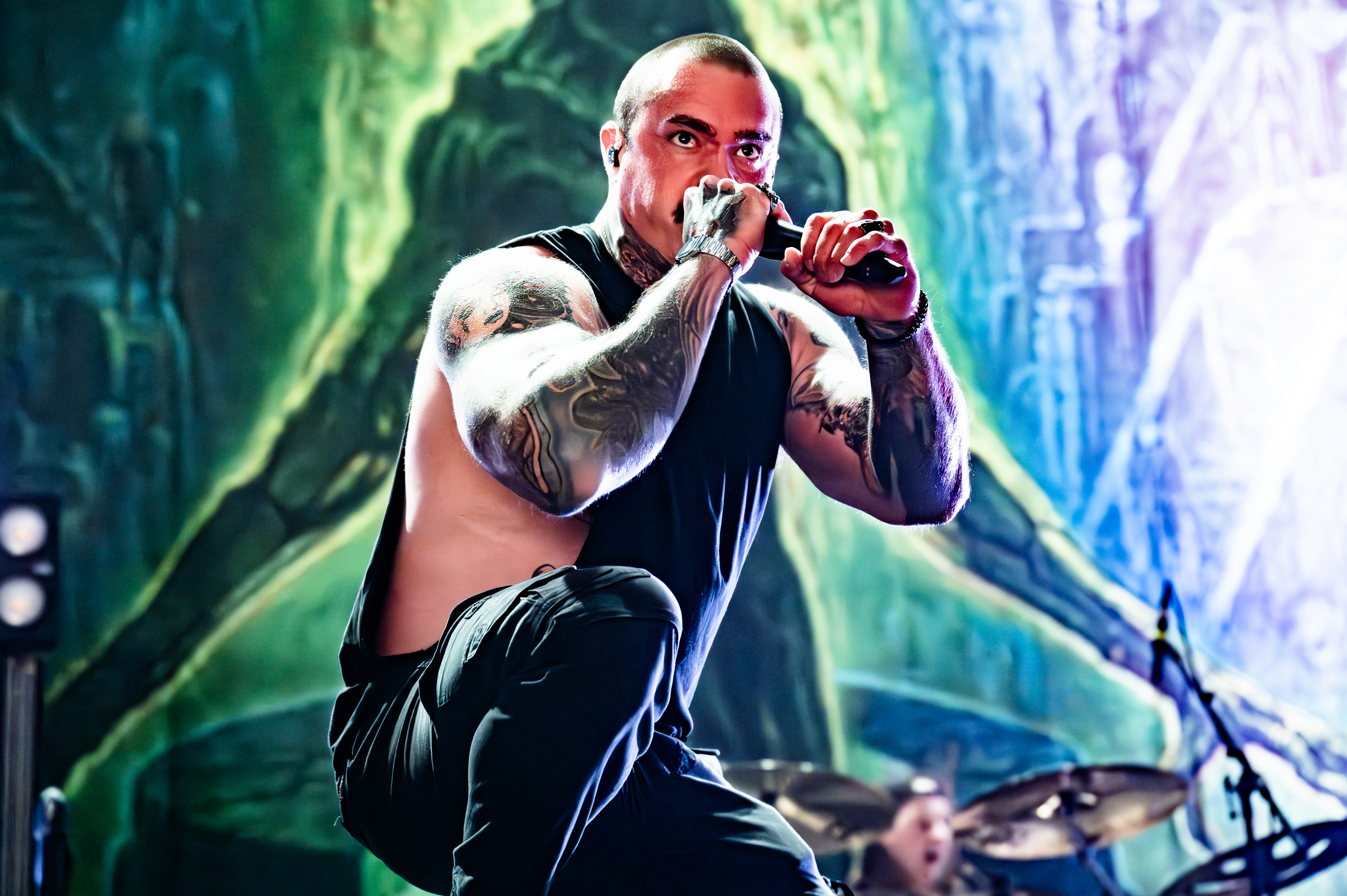 Shadow Of Intent performing at Doug Mitchell Thunderbird Sports Centre, Vancouver - concert photography by Michael Caswell