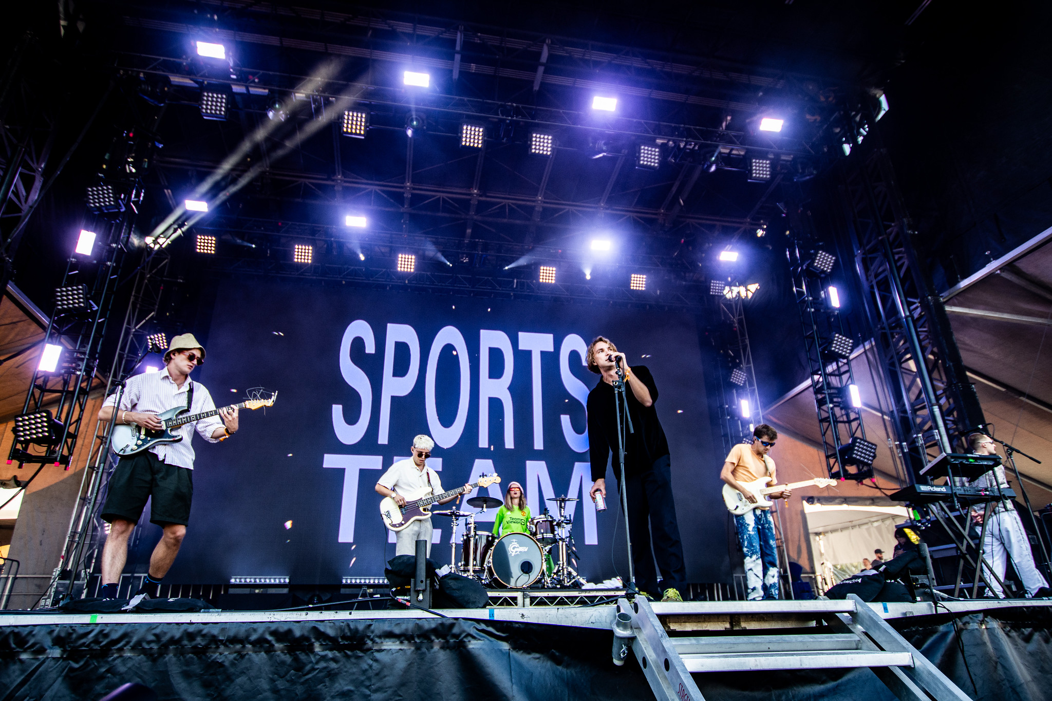 Sports Team performing at Rifflandia, Vancouver - concert photography by Michael Caswell