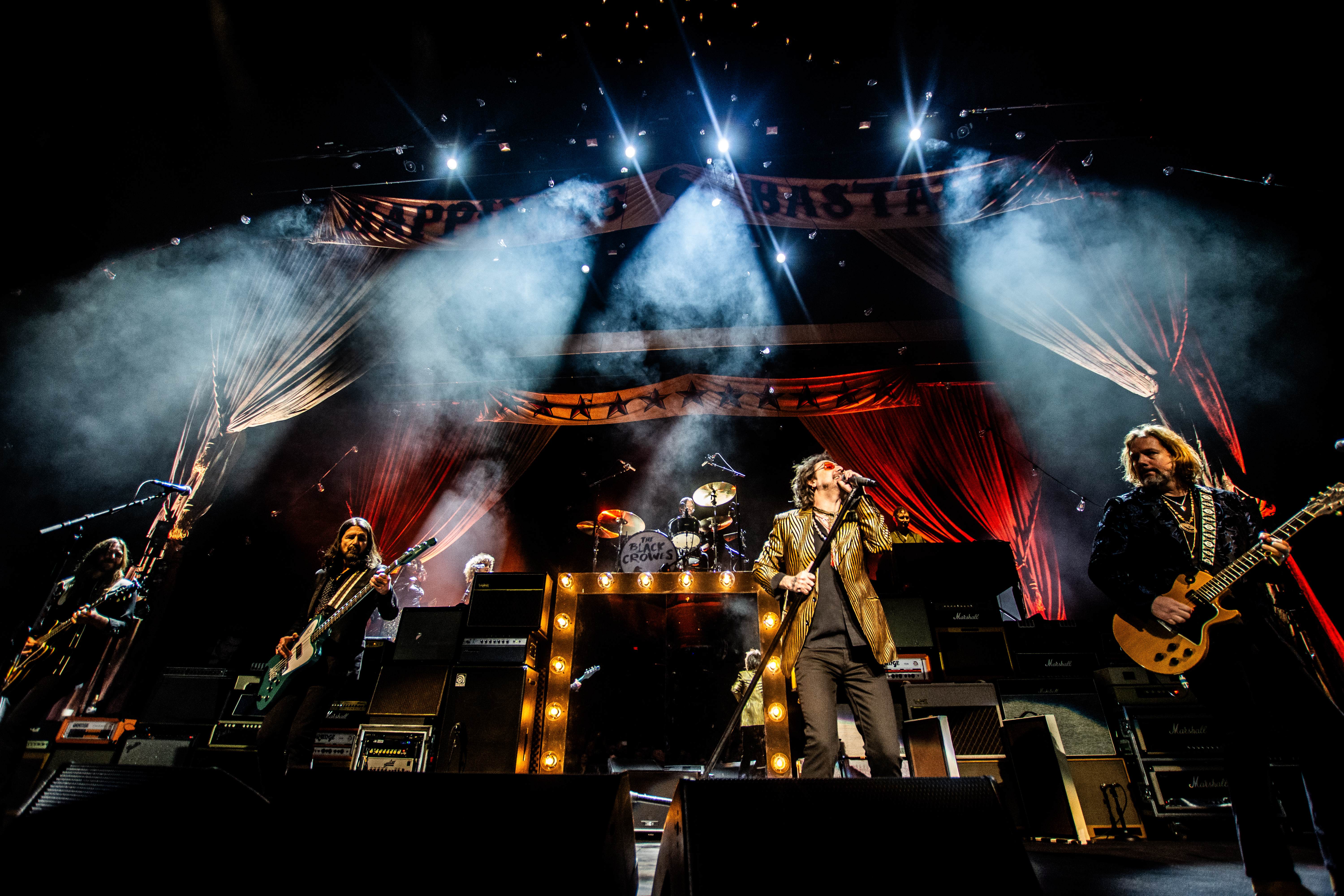The Black Crowes performing at Queen Elizabeth Theatre, Vancouver - concert photography by Michael Caswell