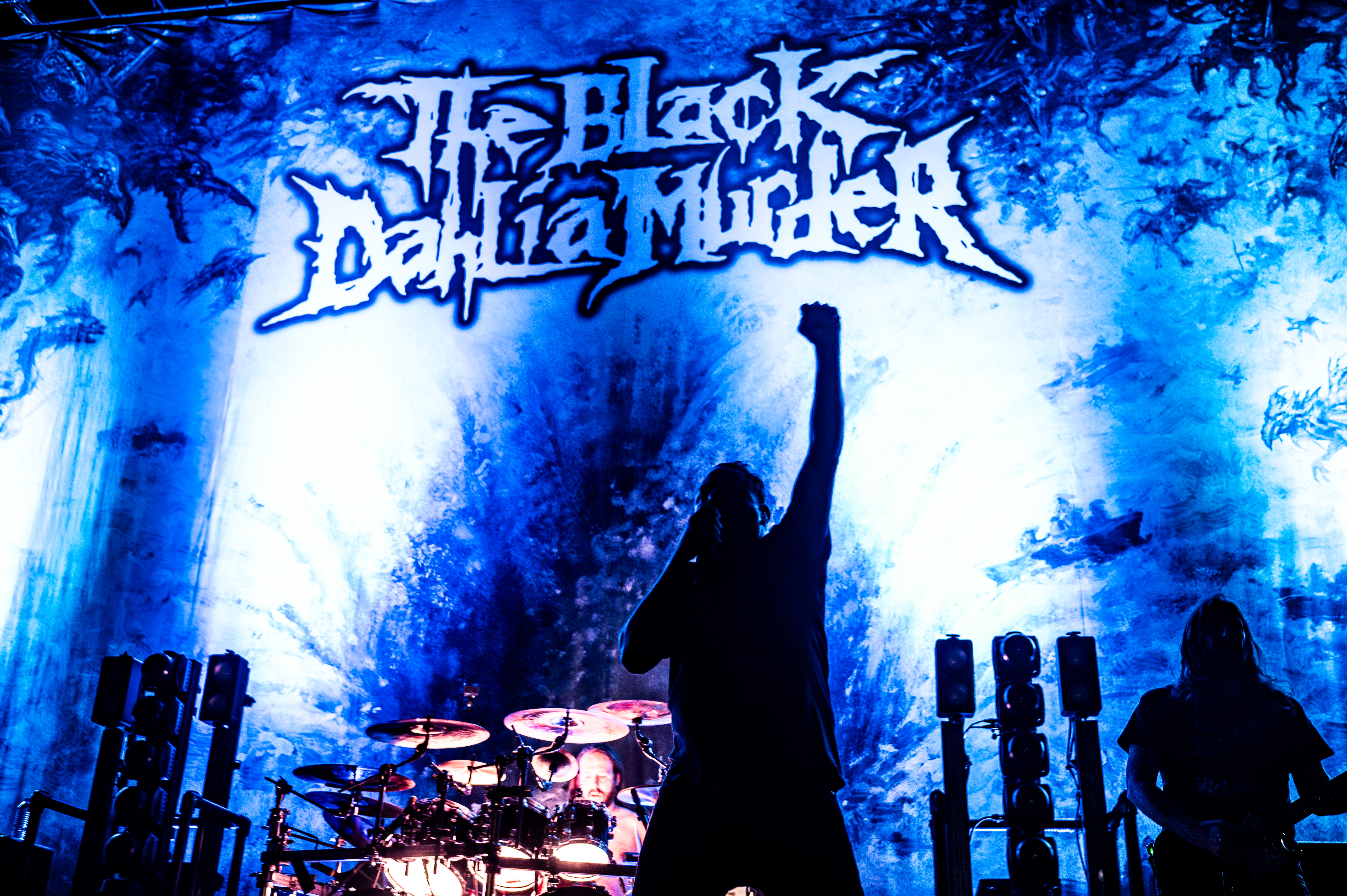The Black Dahlia Murder performing at Doug Mitchell Thunderbird Sports Centre, Vancouver - concert photography by Michael Caswell