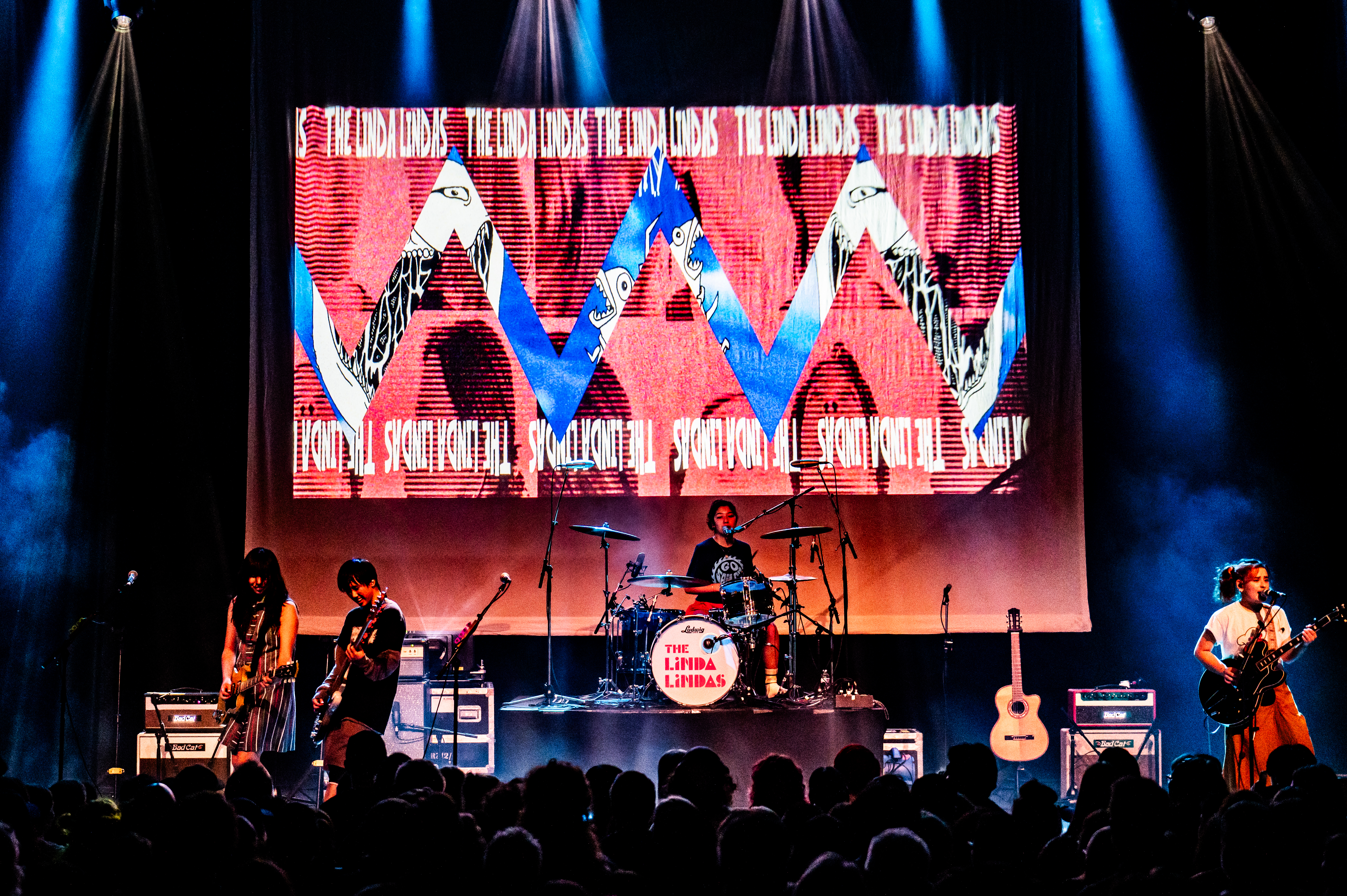 The Linda Lindas performing at Vogue Theatre, Vancouver - concert photography by Michael Caswell