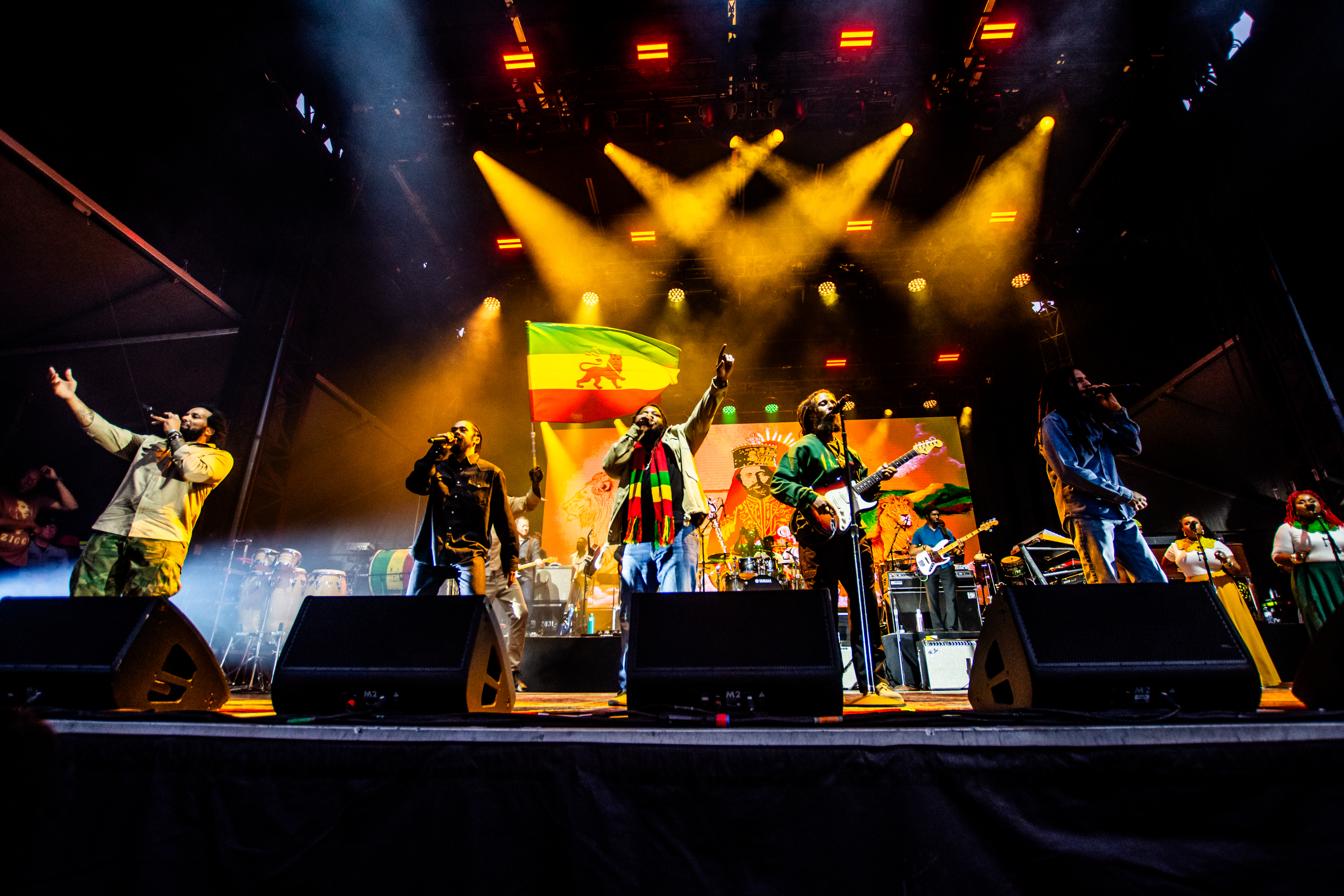 The Marley Brothers performing at Deer Lake Park, Vancouver - concert photography by Michael Caswell