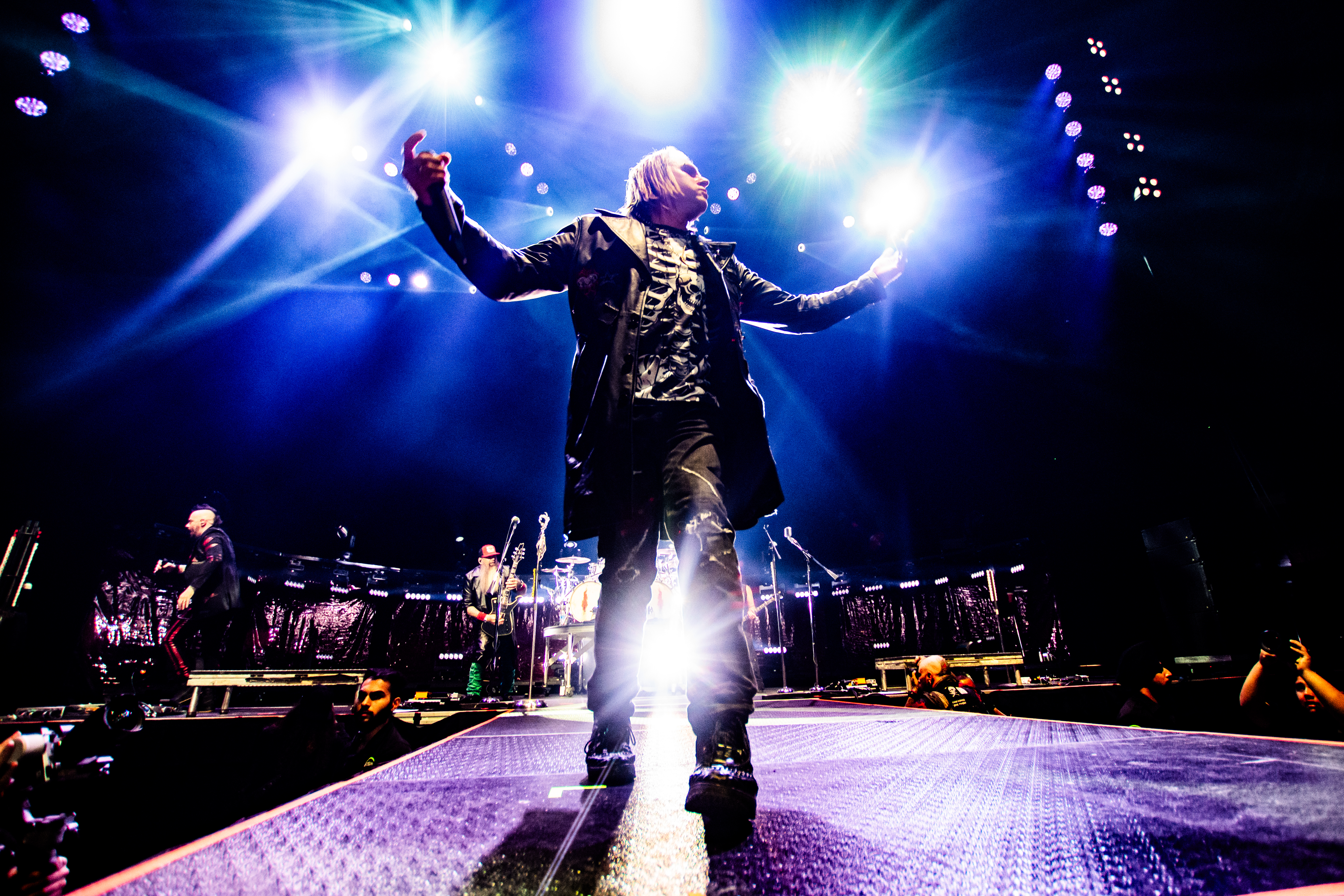 Three Days Grace performing at Rogers Arena, Vancouver - concert photography by Michael Caswell