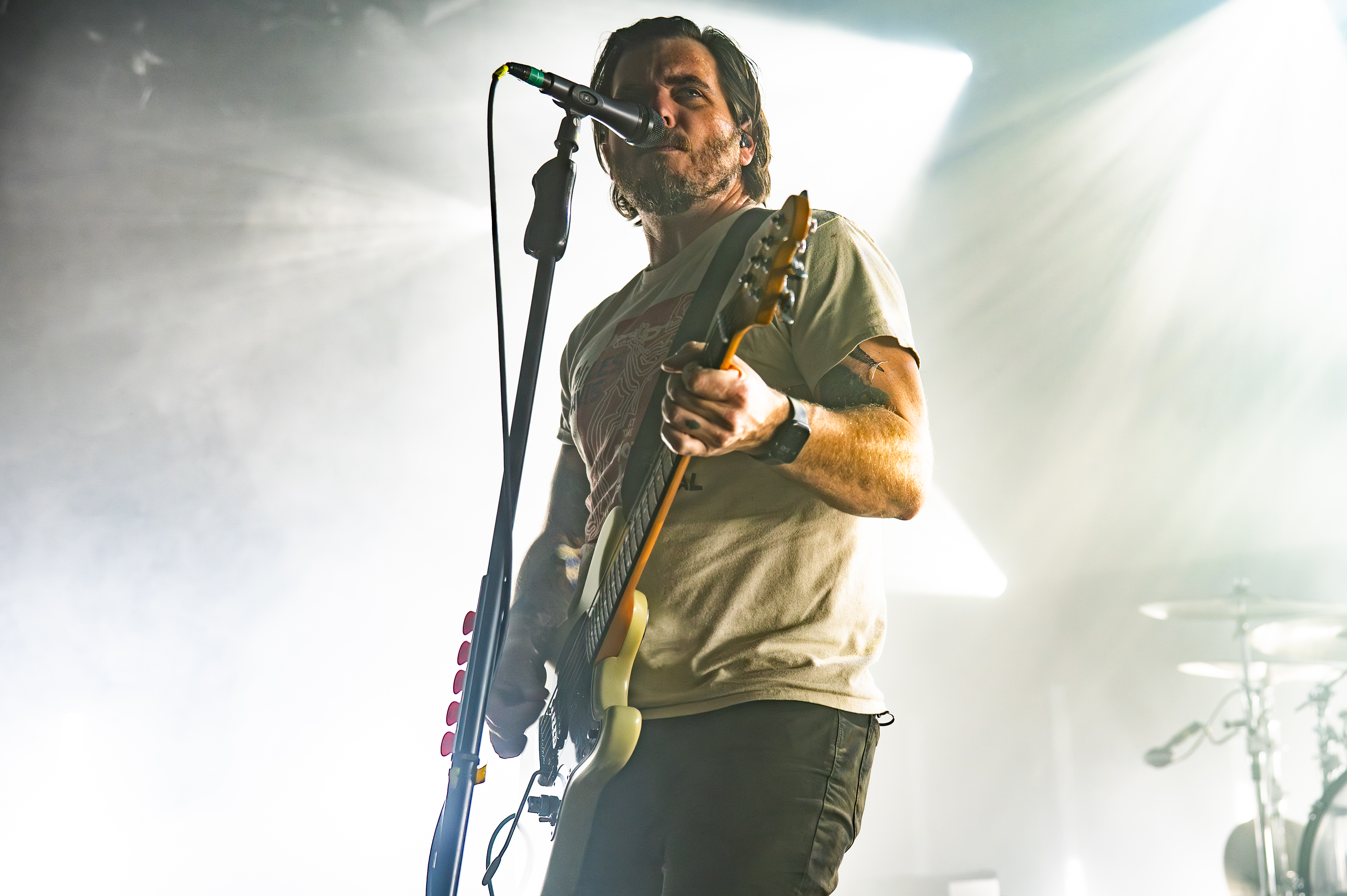 Thrice performing at Commodore Ballroom, Vancouver - concert photography by Michael Caswell